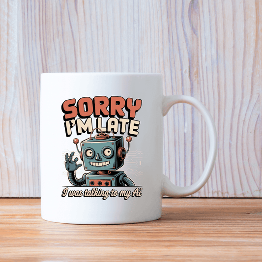 Sorry I’m late i was talking to my Ai mug - Mood In A Mug