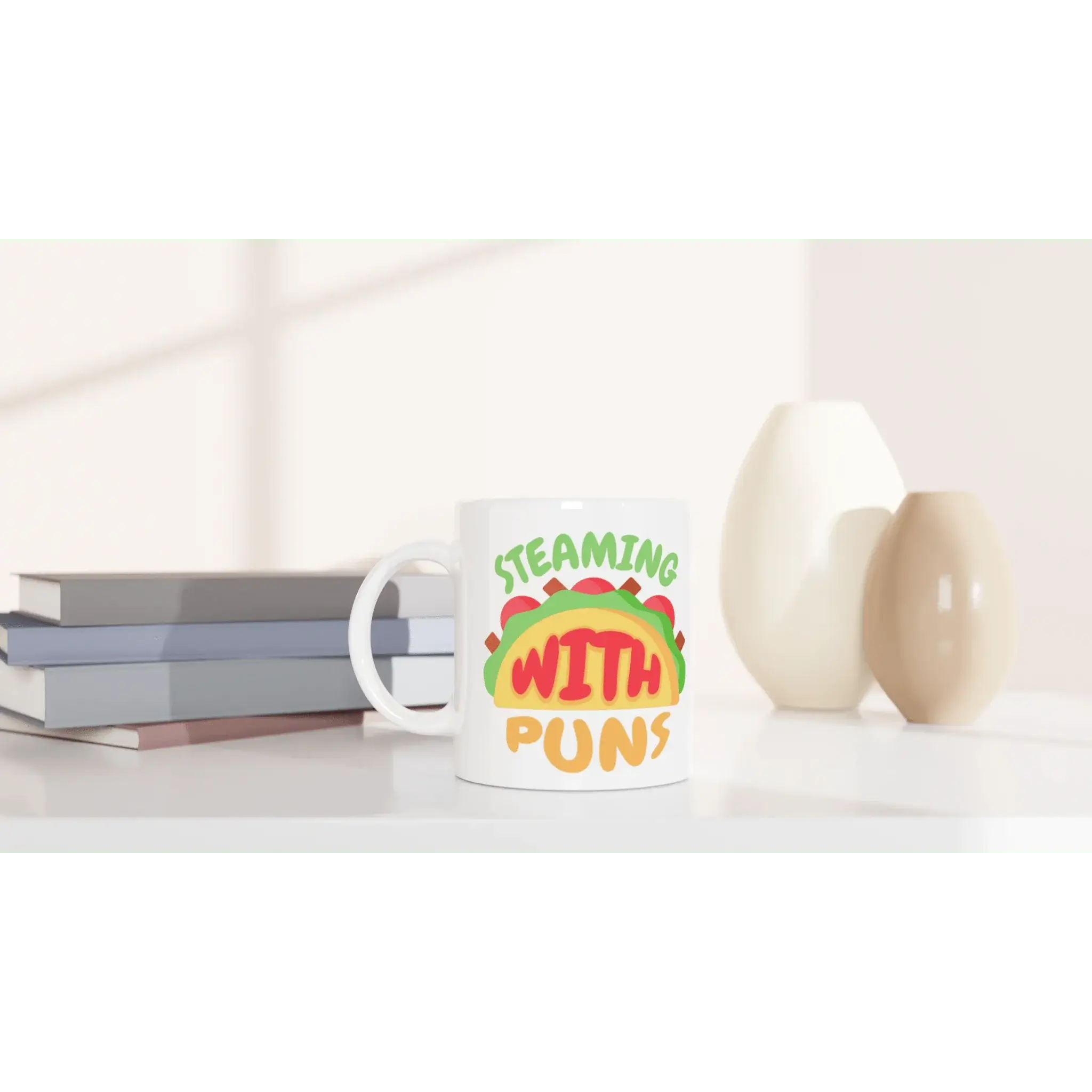 Steaming with puns Mug - Mood In A Mug