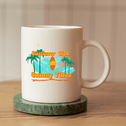 Summer sips, sunny vibes Mug - Mood In A Mug
