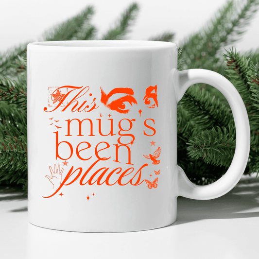 This mug's been places Mug - Mood In A Mug