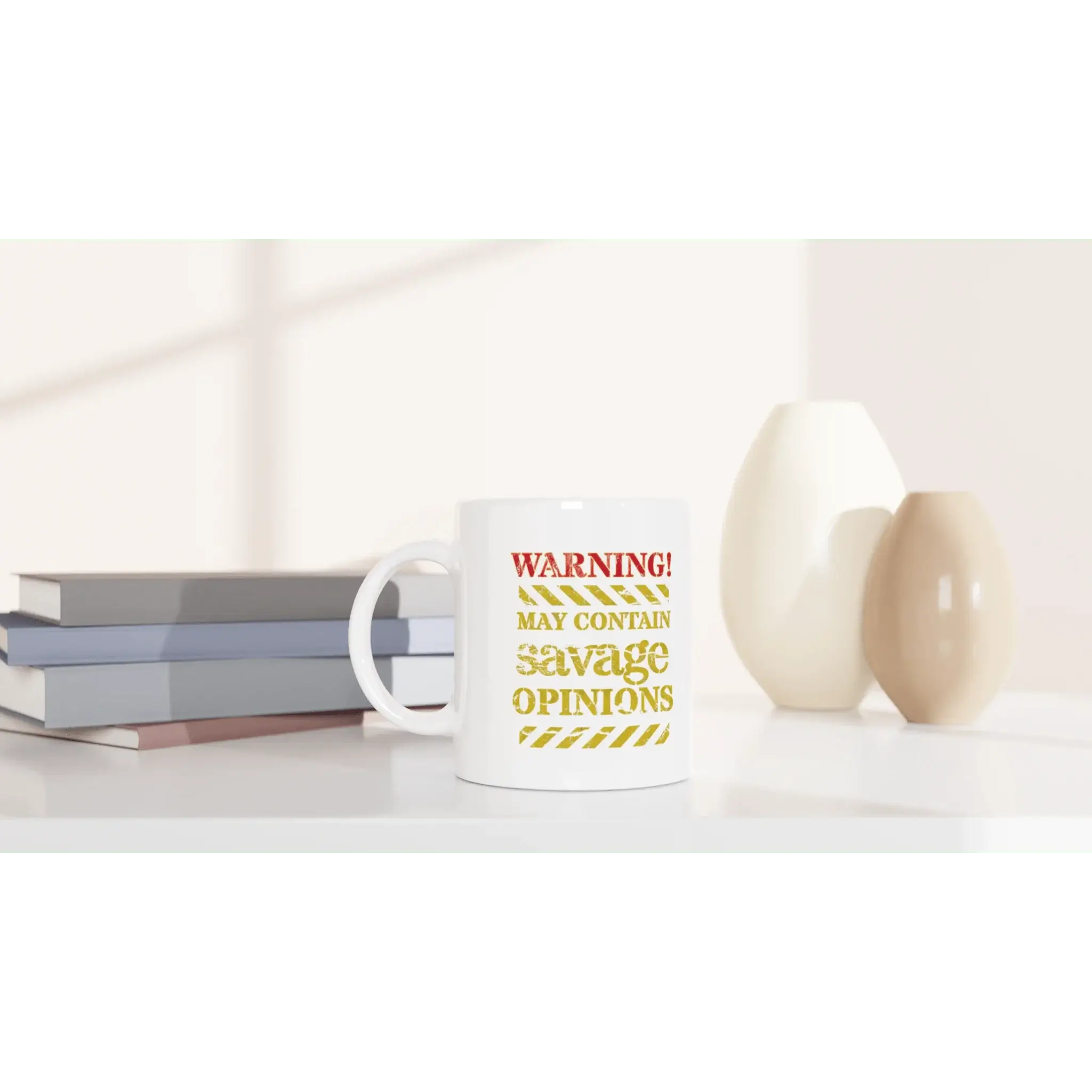 Warning! May Contain Savage Opinions Mug - Mood In A Mug