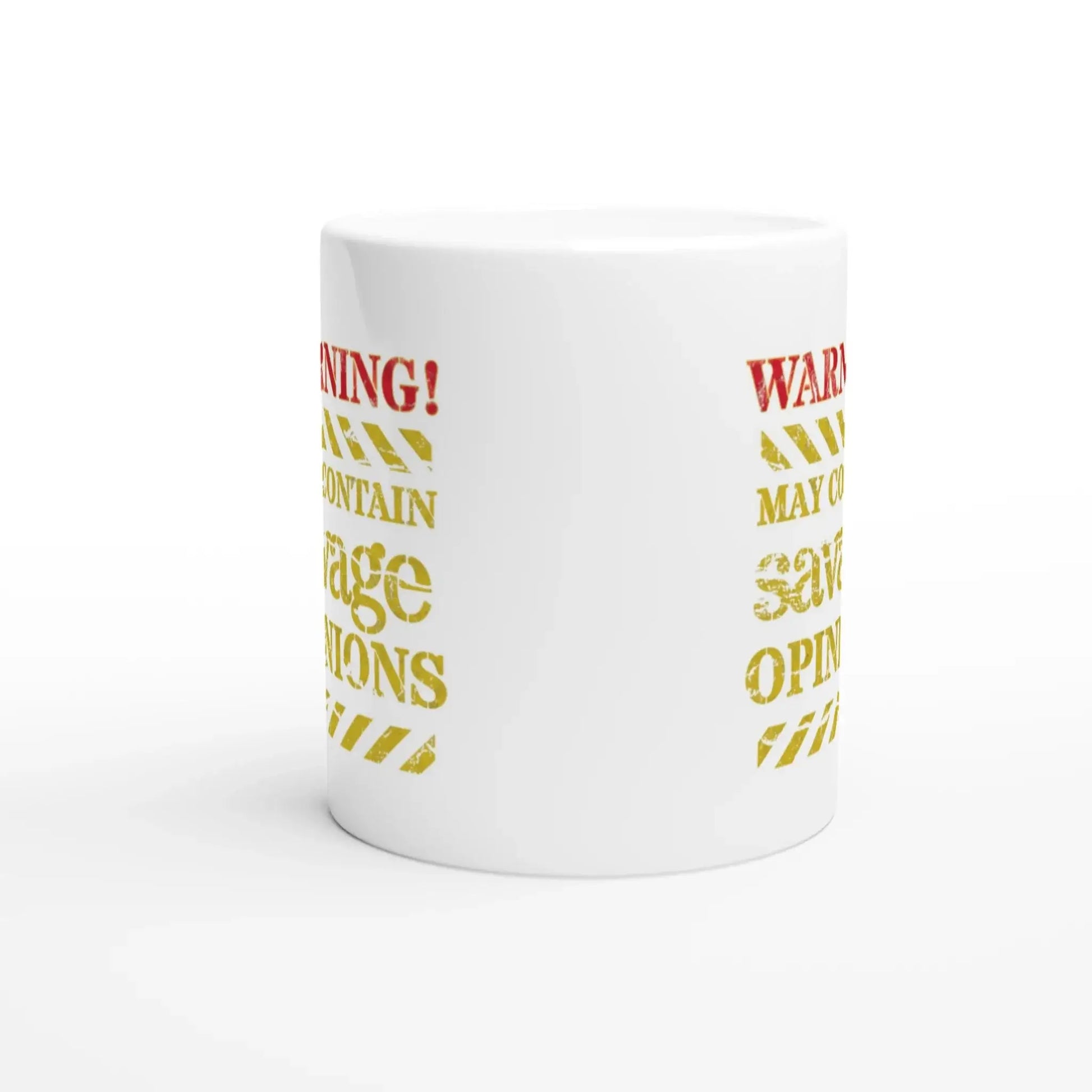 Warning! May Contain Savage Opinions Mug - Mood In A Mug