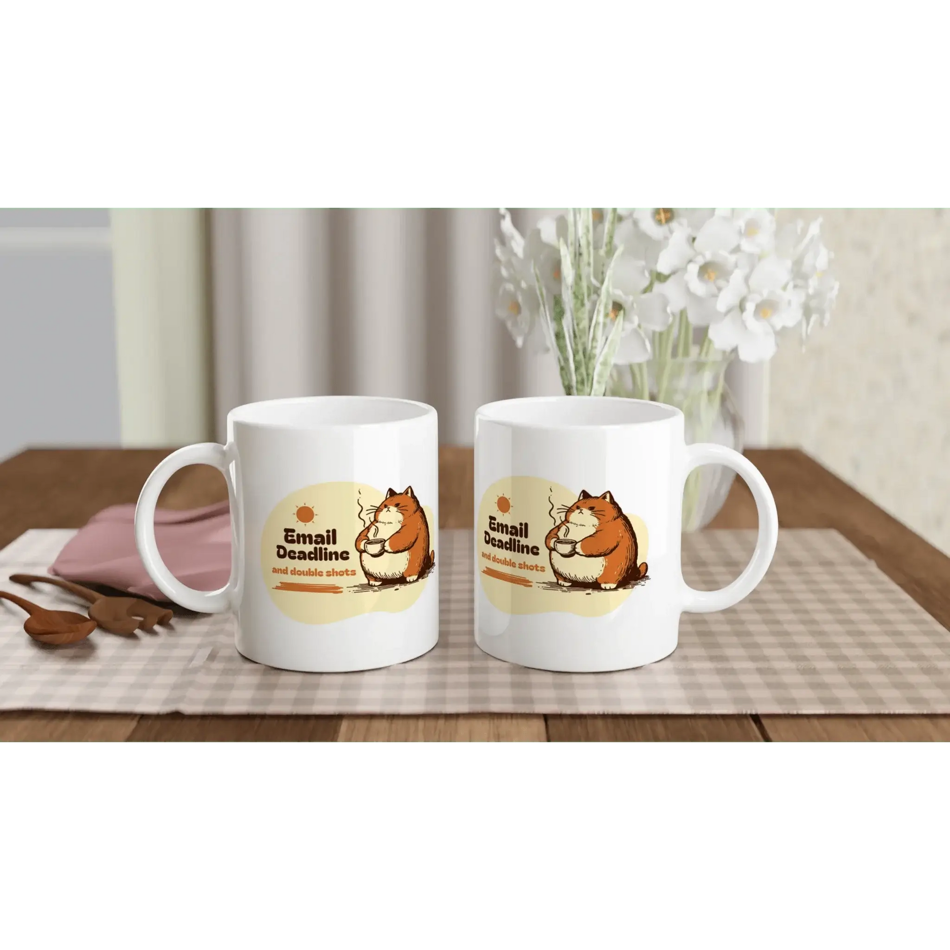 White 11oz Ceramic Mug - Mood In A Mug