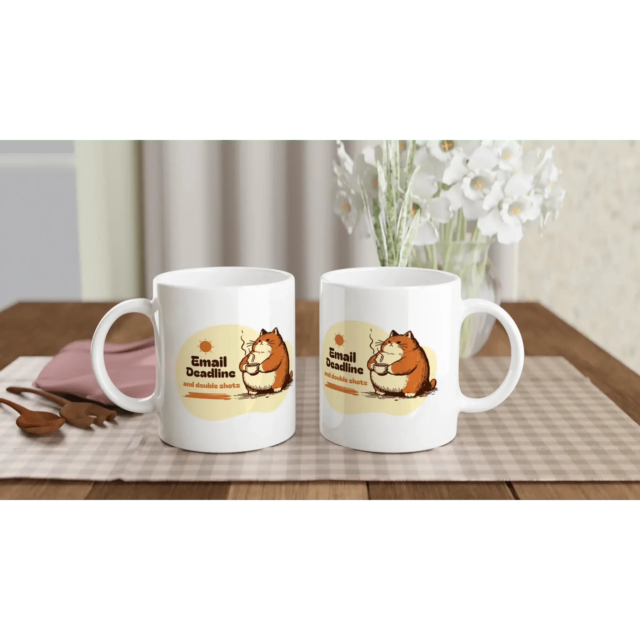 White 11oz Ceramic Mug - Mood In A Mug