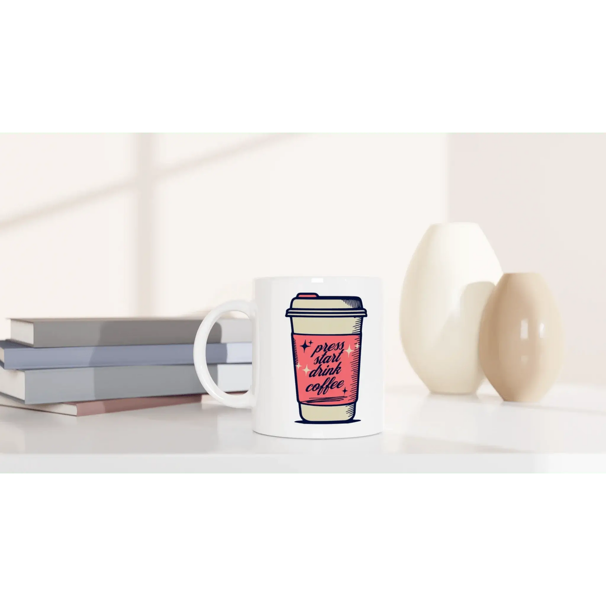 White 11oz Ceramic Mug - Mood In A Mug