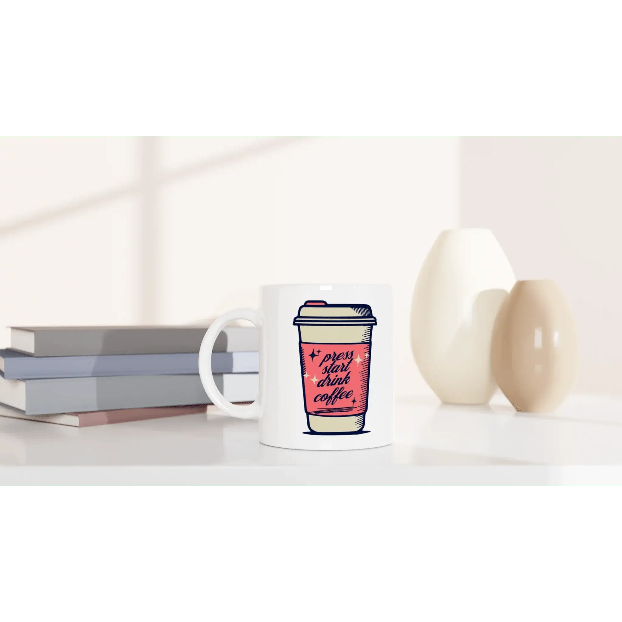 White 11oz Ceramic Mug - Mood In A Mug