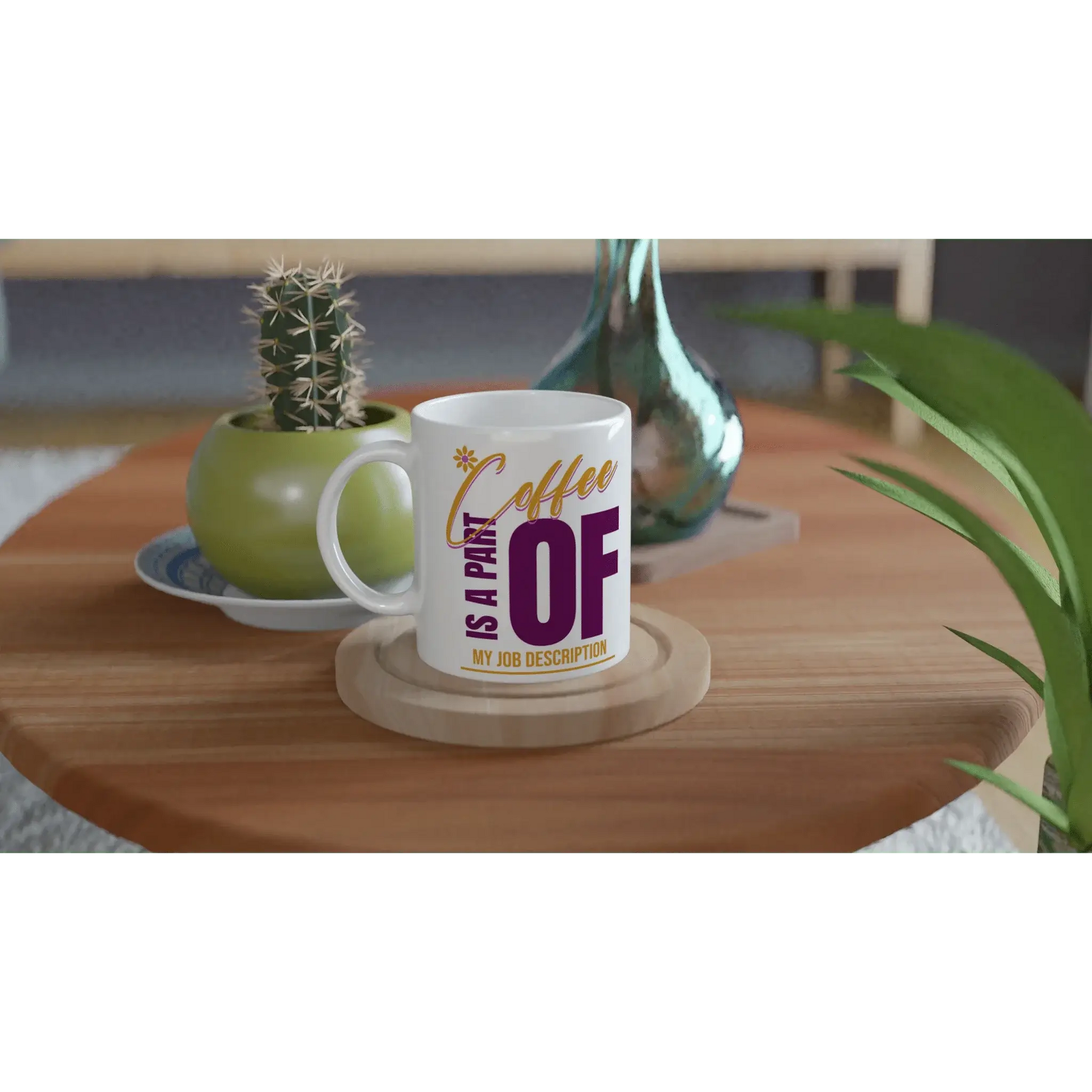 White 11oz Ceramic Mug - Mood In A Mug