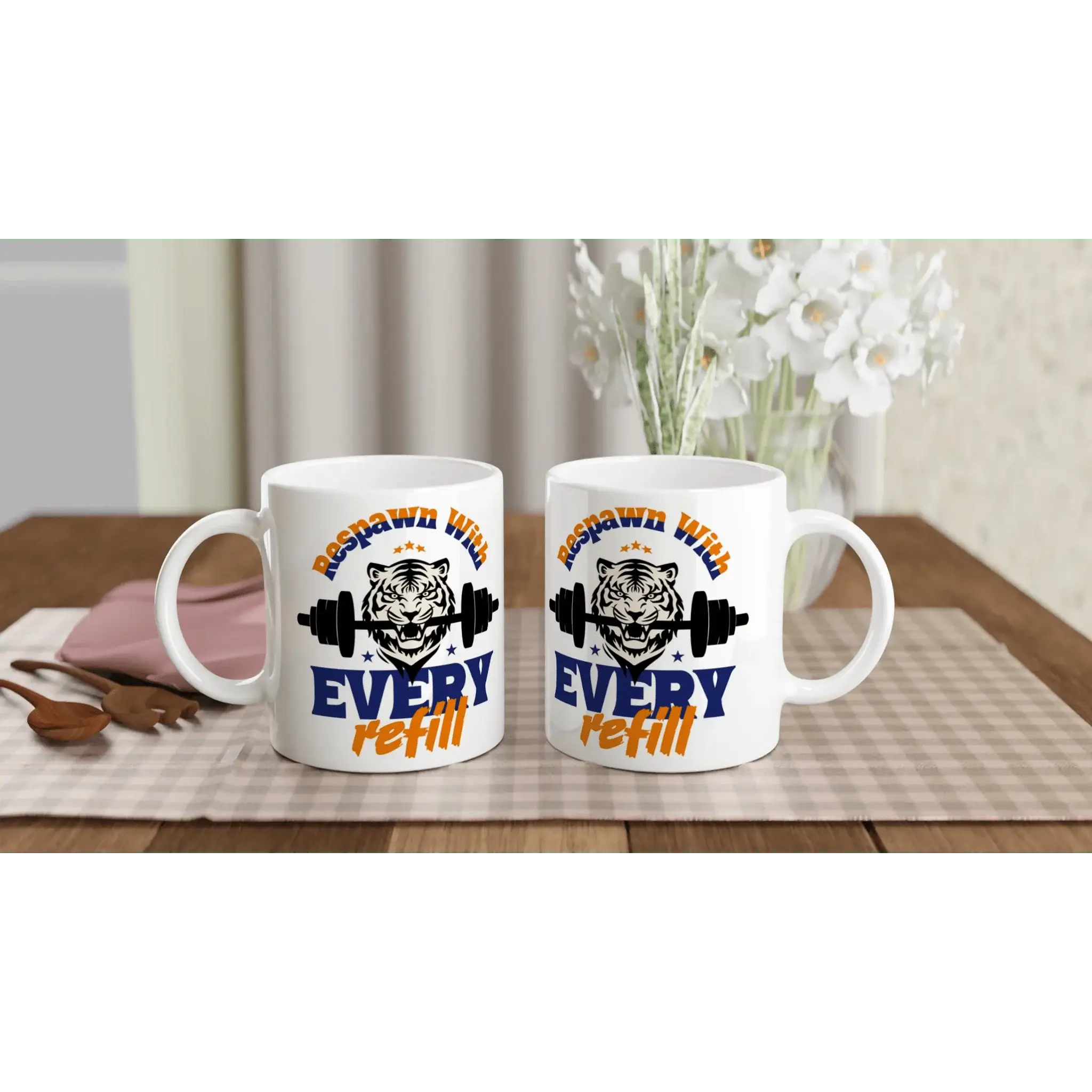 White 11oz Ceramic Mug - Mood In A Mug