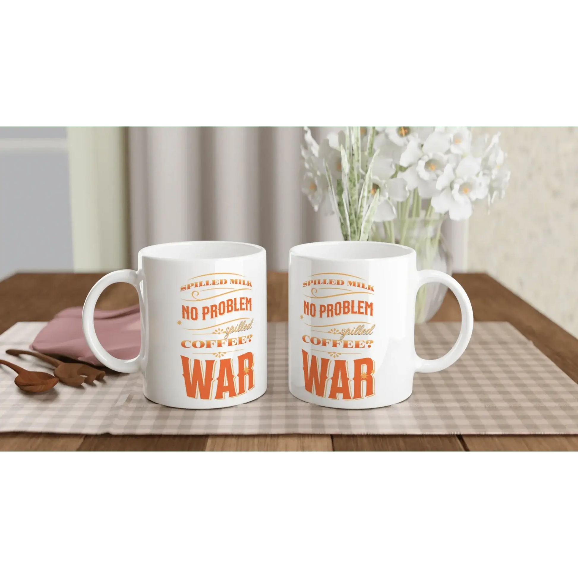 White 11oz Ceramic Mug - Mood In A Mug