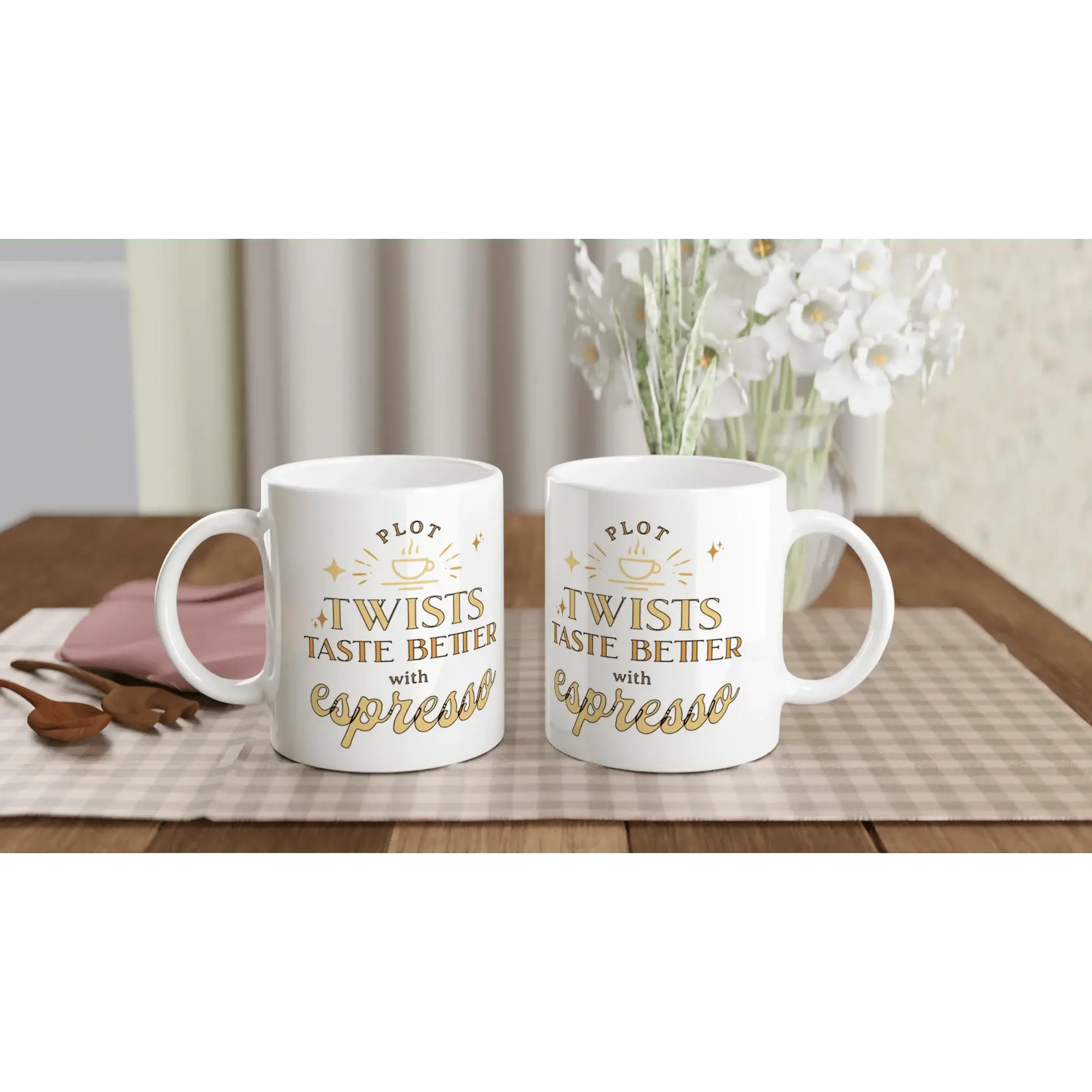 White 11oz Ceramic Mug - Mood In A Mug