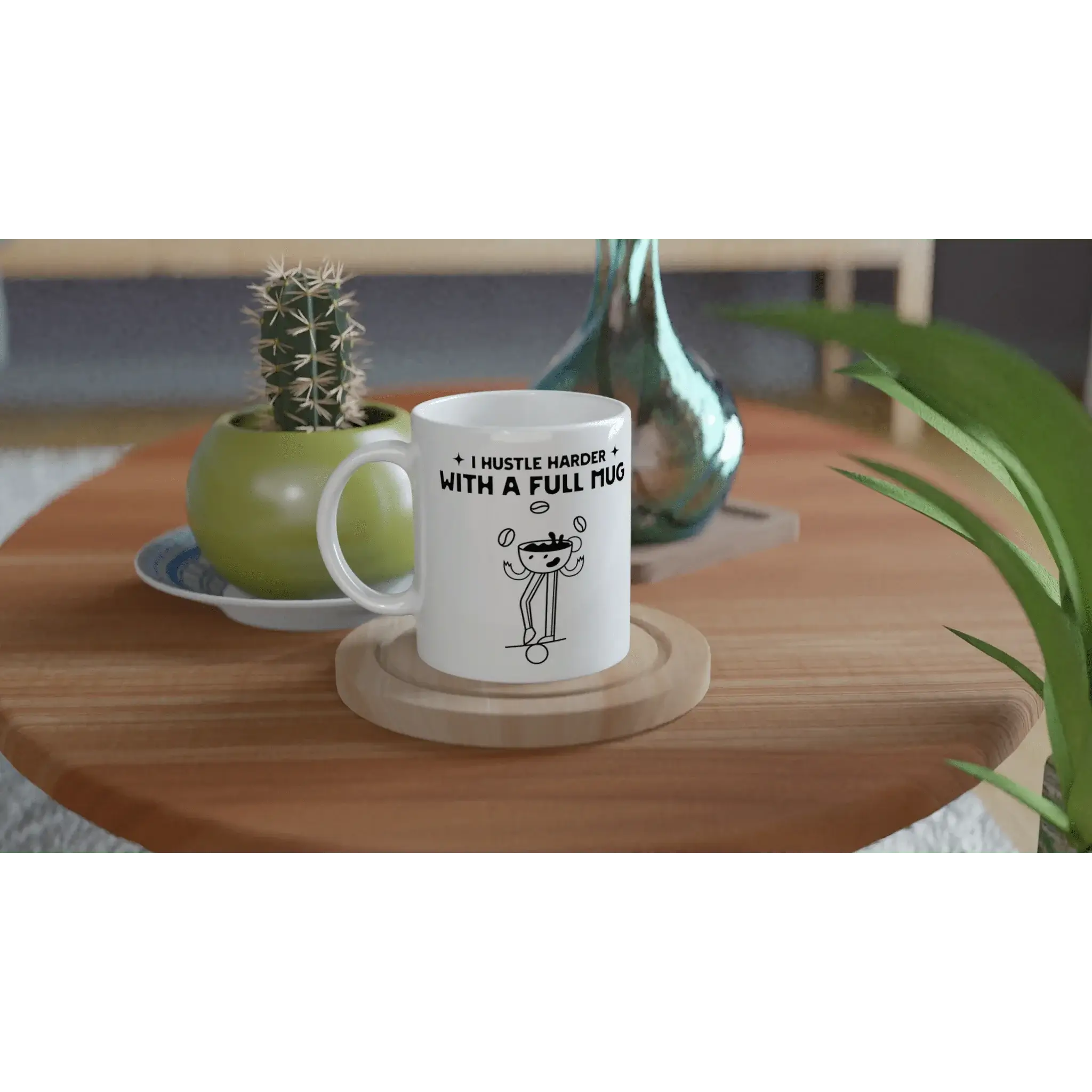 White 11oz Ceramic Mug - Mood In A Mug