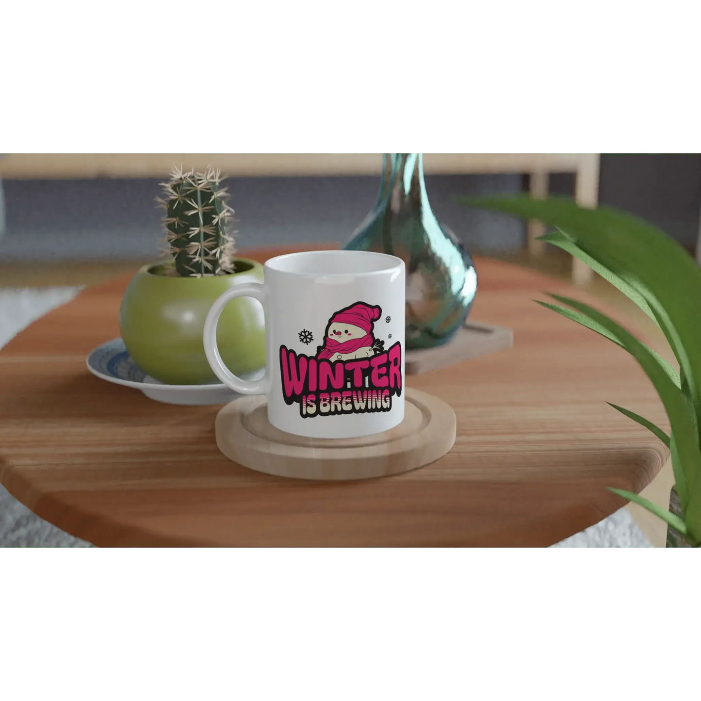 White 11oz Ceramic Mug - Mood In A Mug