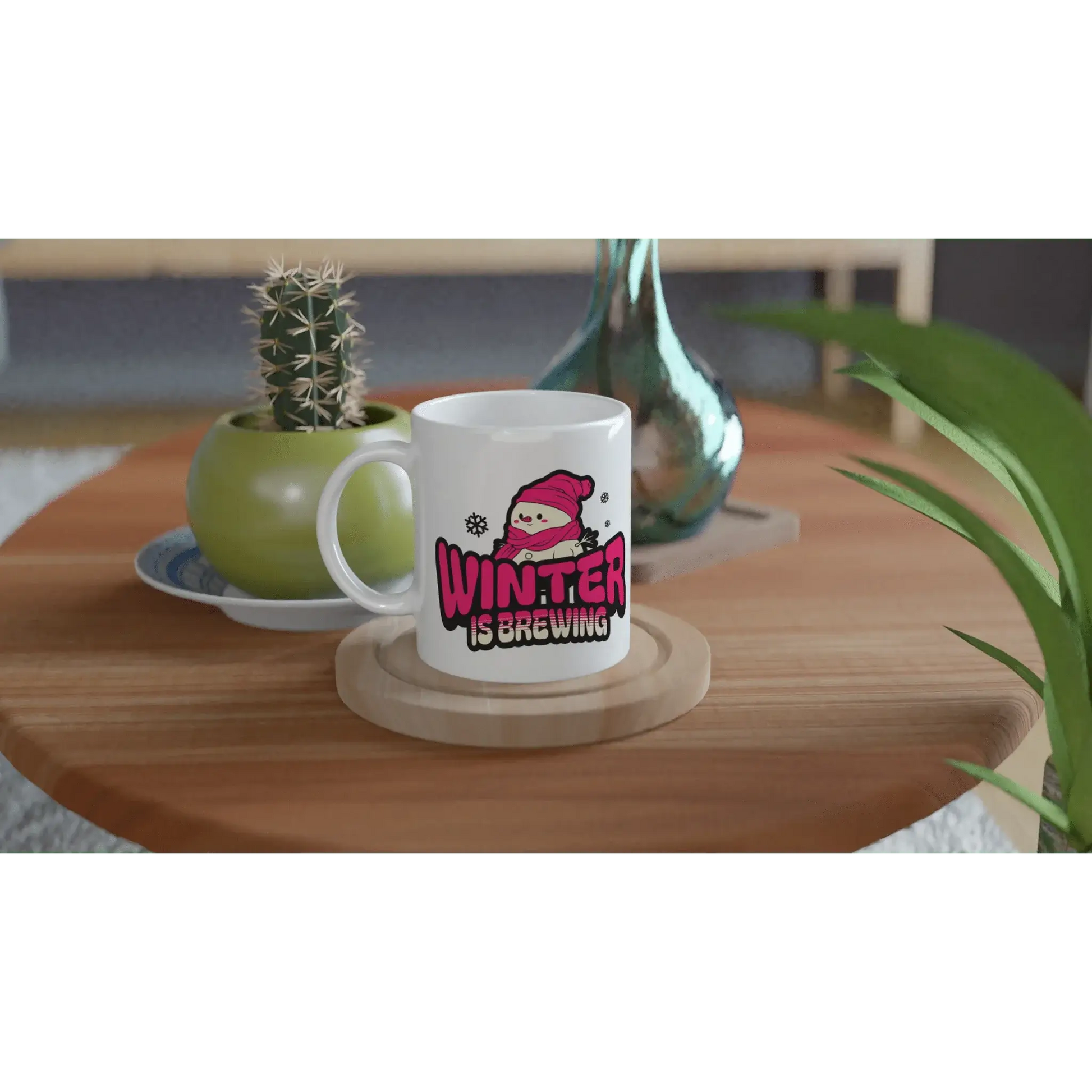 White 11oz Ceramic Mug - Mood In A Mug
