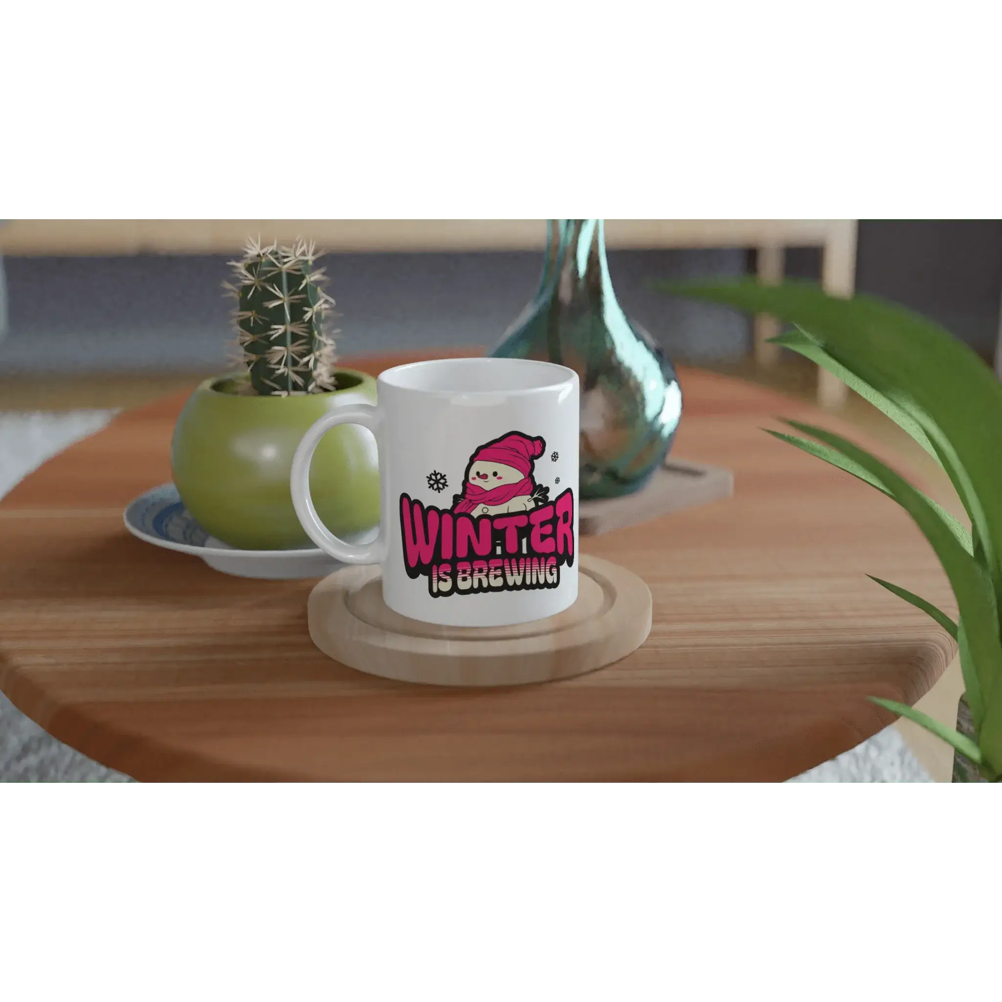 White 11oz Ceramic Mug - Mood In A Mug