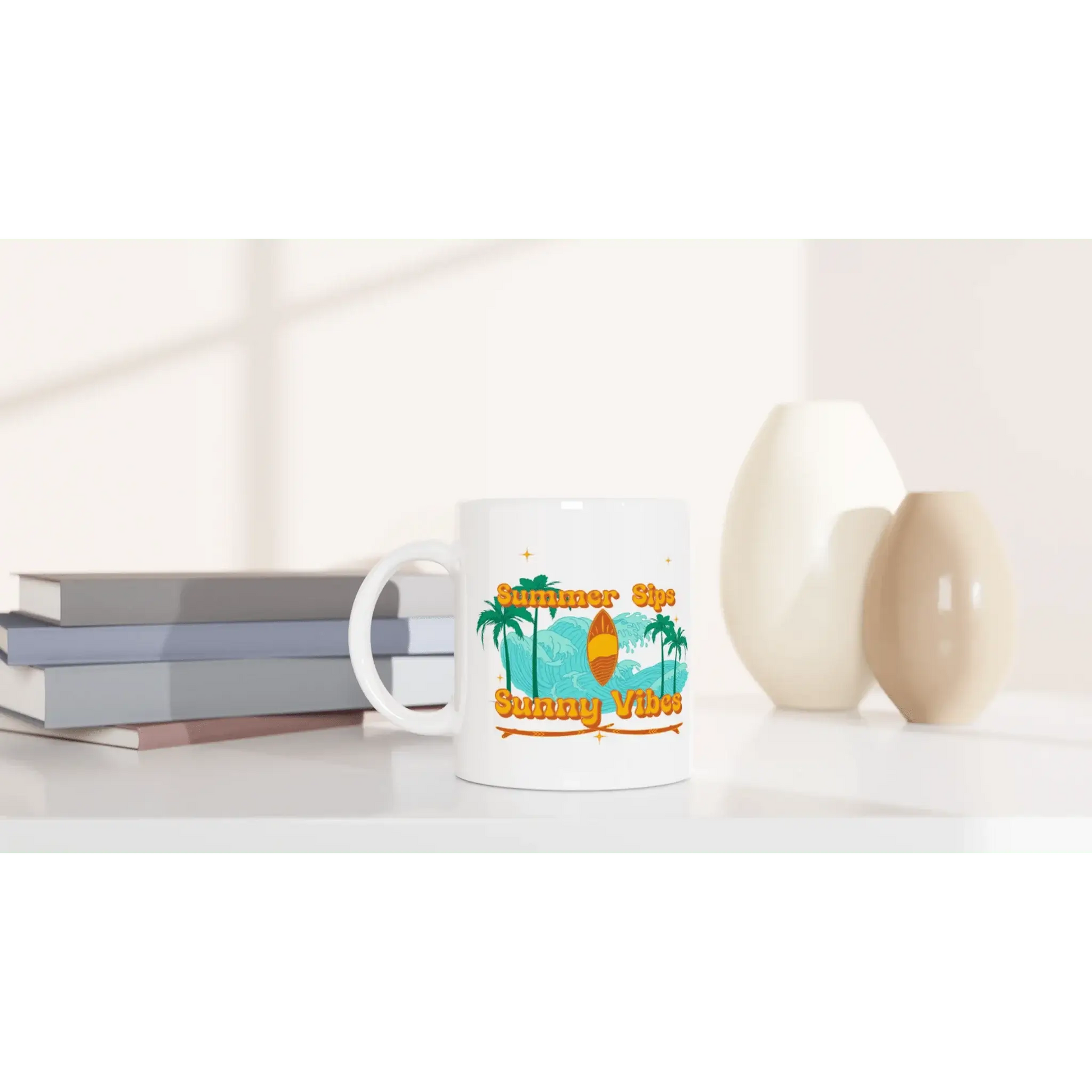 White 11oz Ceramic Mug - Mood In A Mug