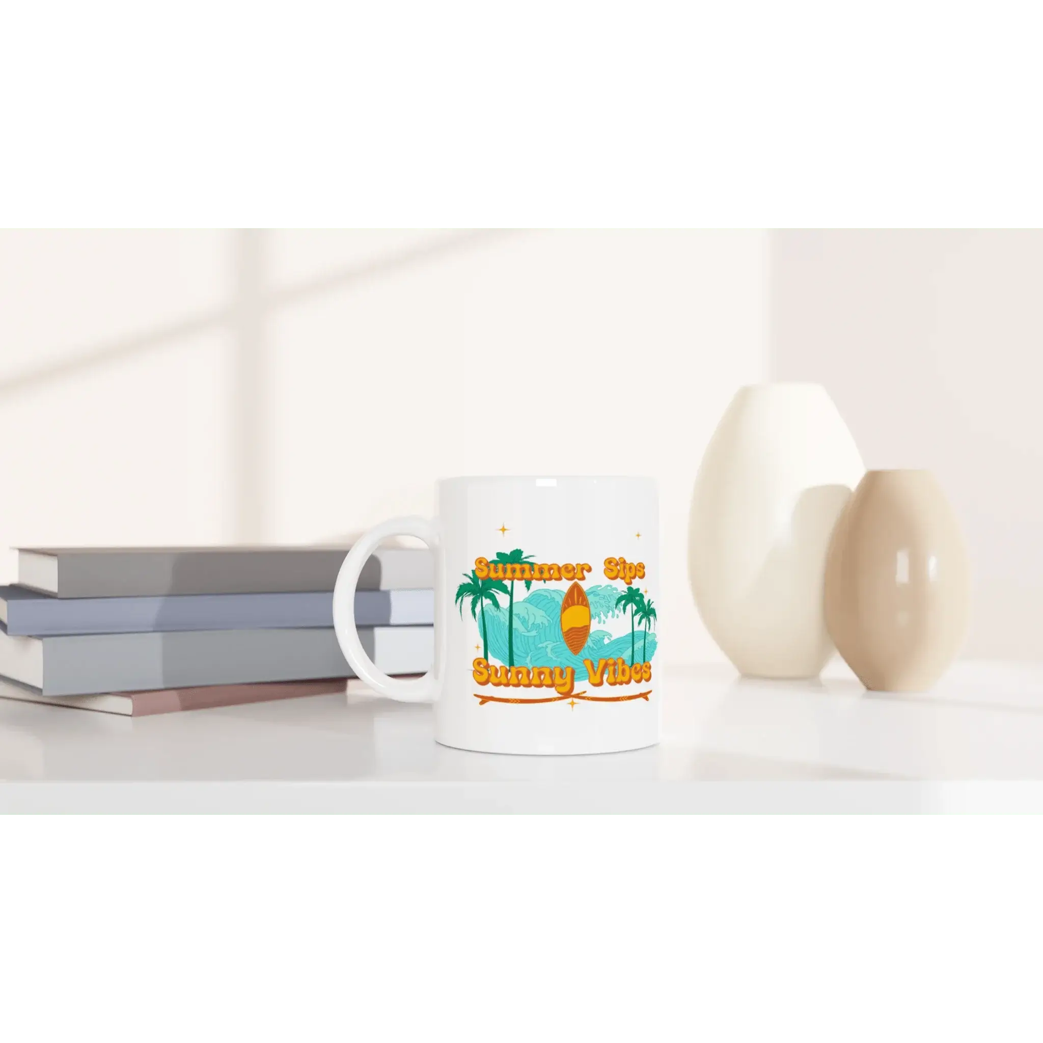 White 11oz Ceramic Mug - Mood In A Mug