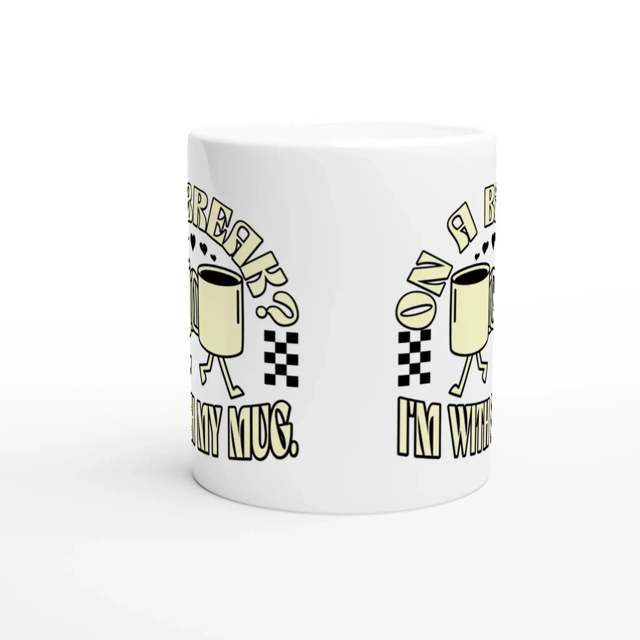 White 11oz Ceramic Mug - Mood In A Mug
