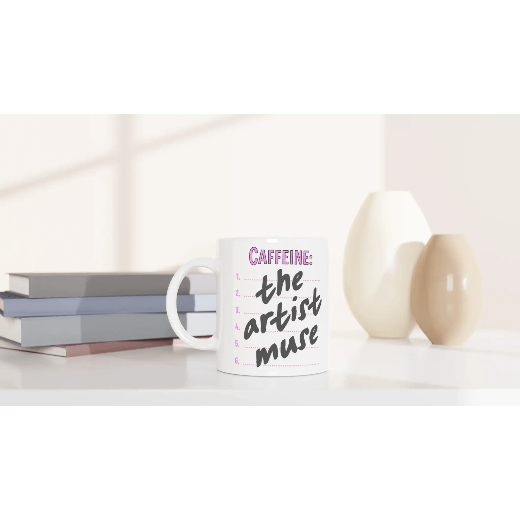 White 11oz Ceramic Mug - Mood In A Mug