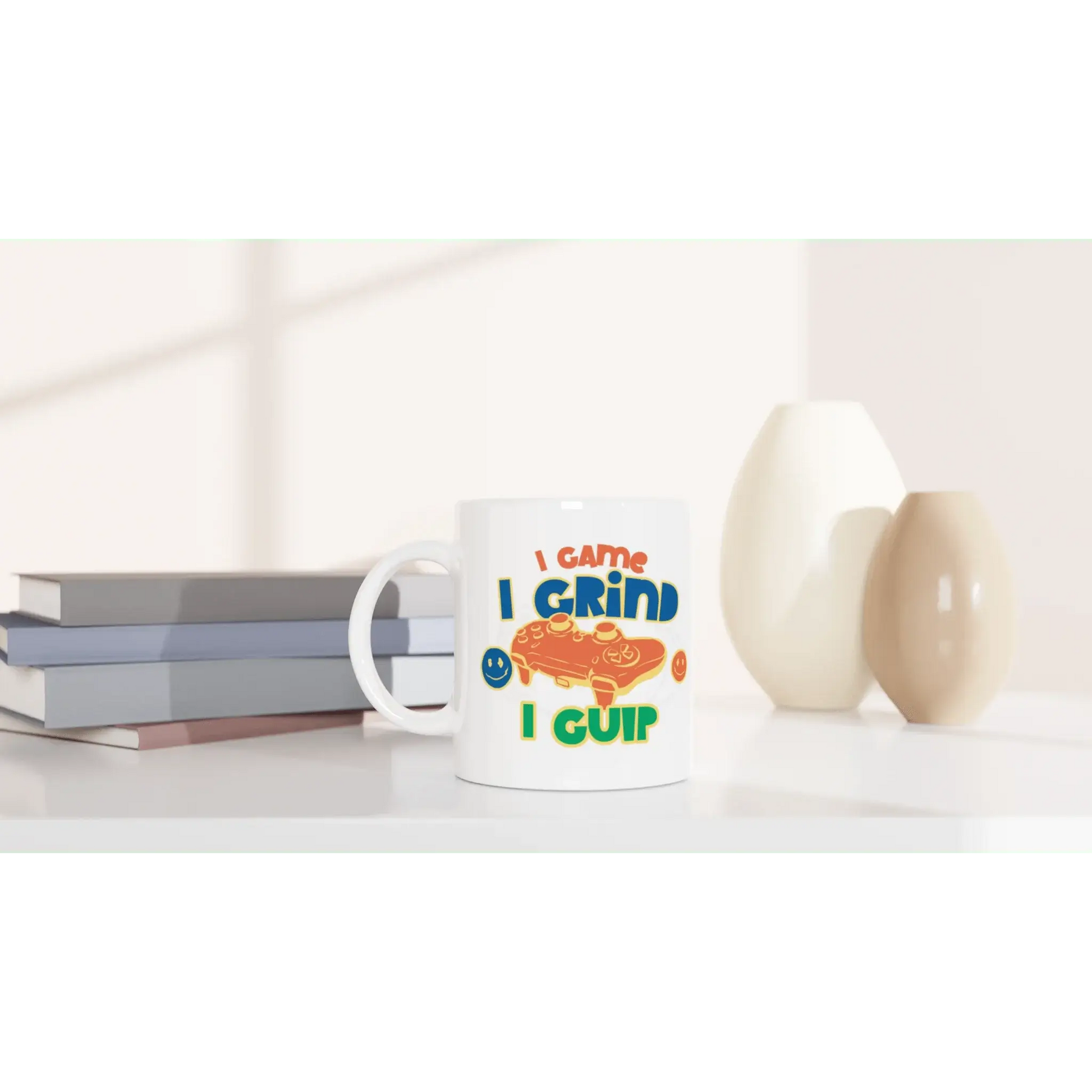 White 11oz Ceramic Mug - Mood In A Mug
