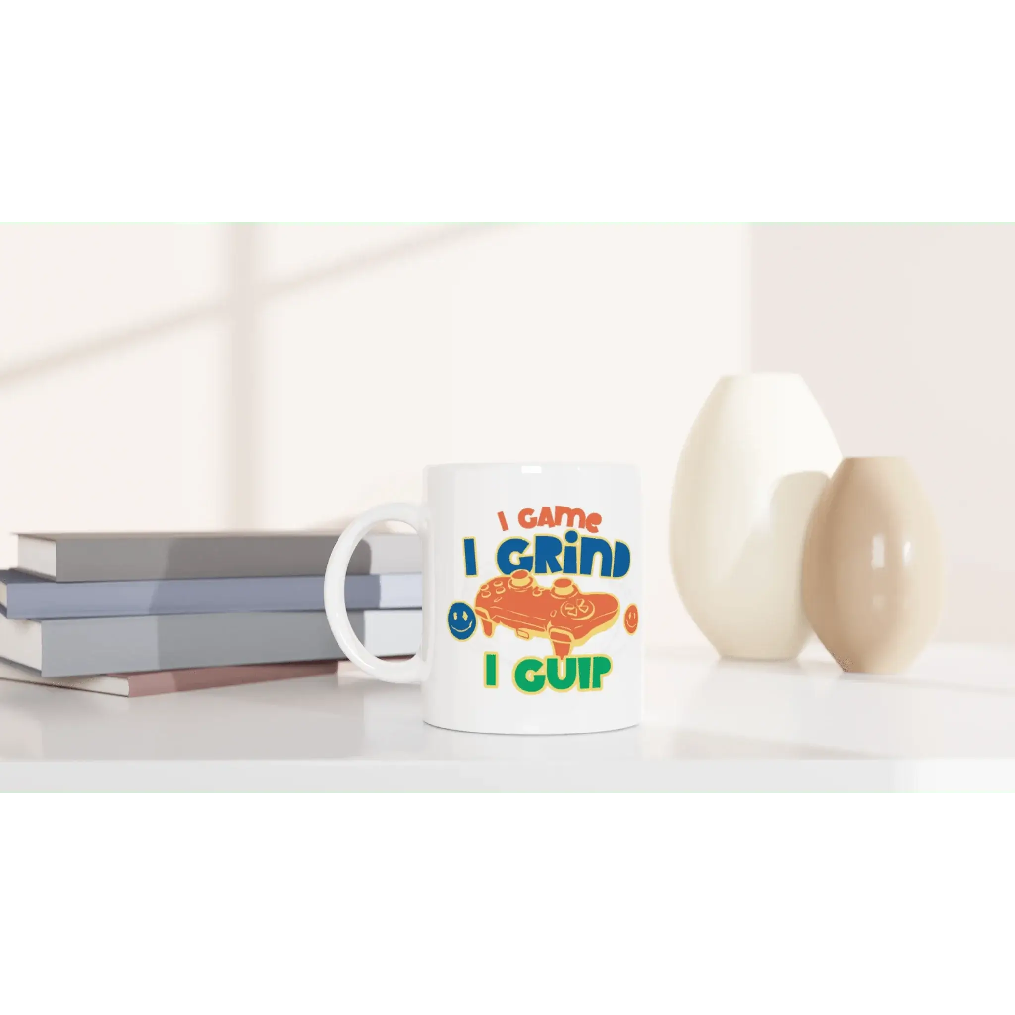 White 11oz Ceramic Mug - Mood In A Mug