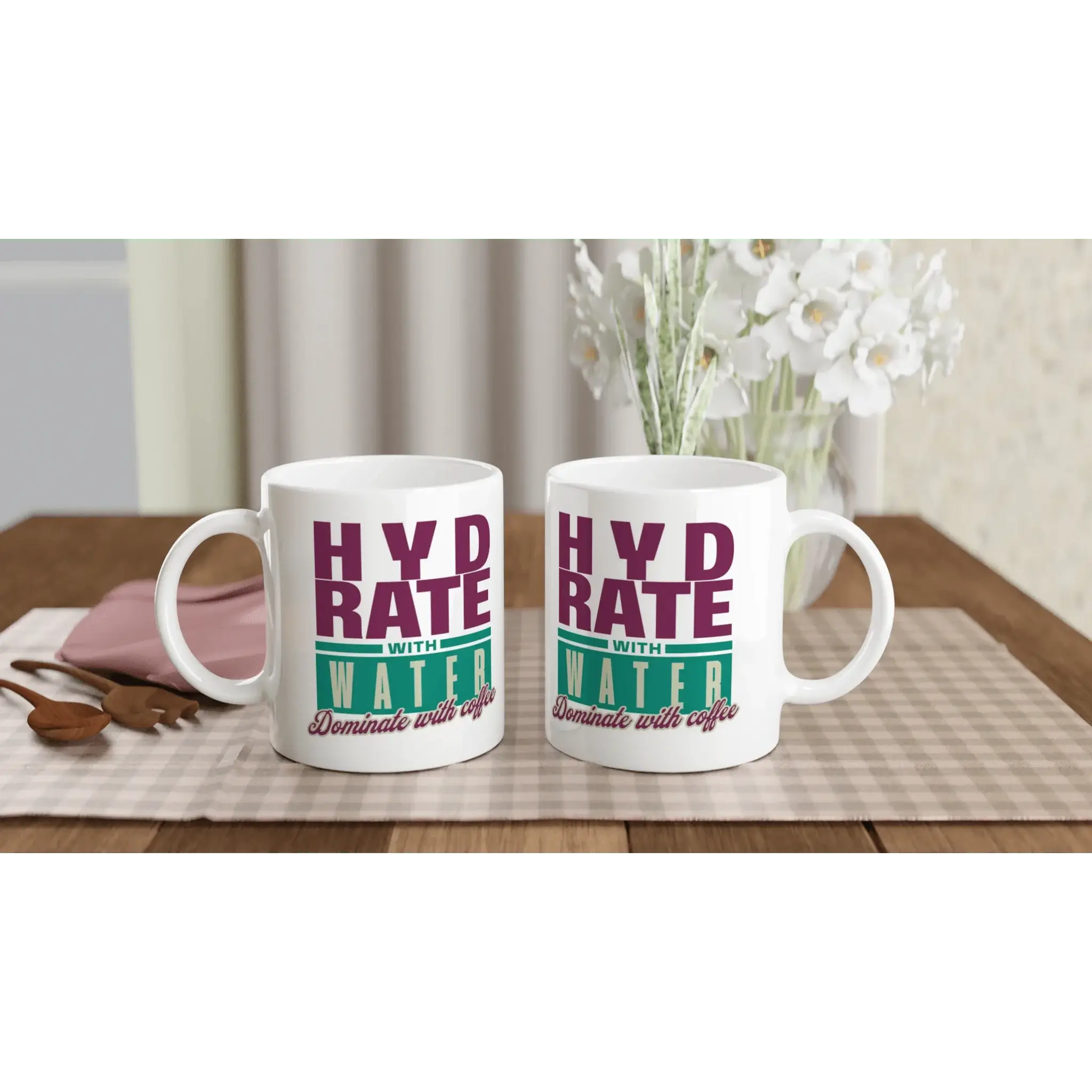 White 11oz Ceramic Mug - Mood In A Mug