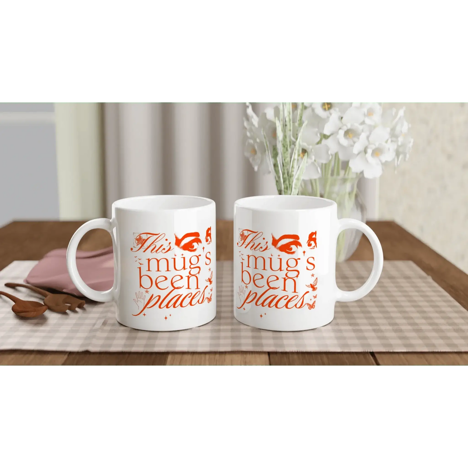 White 11oz Ceramic Mug - Mood In A Mug