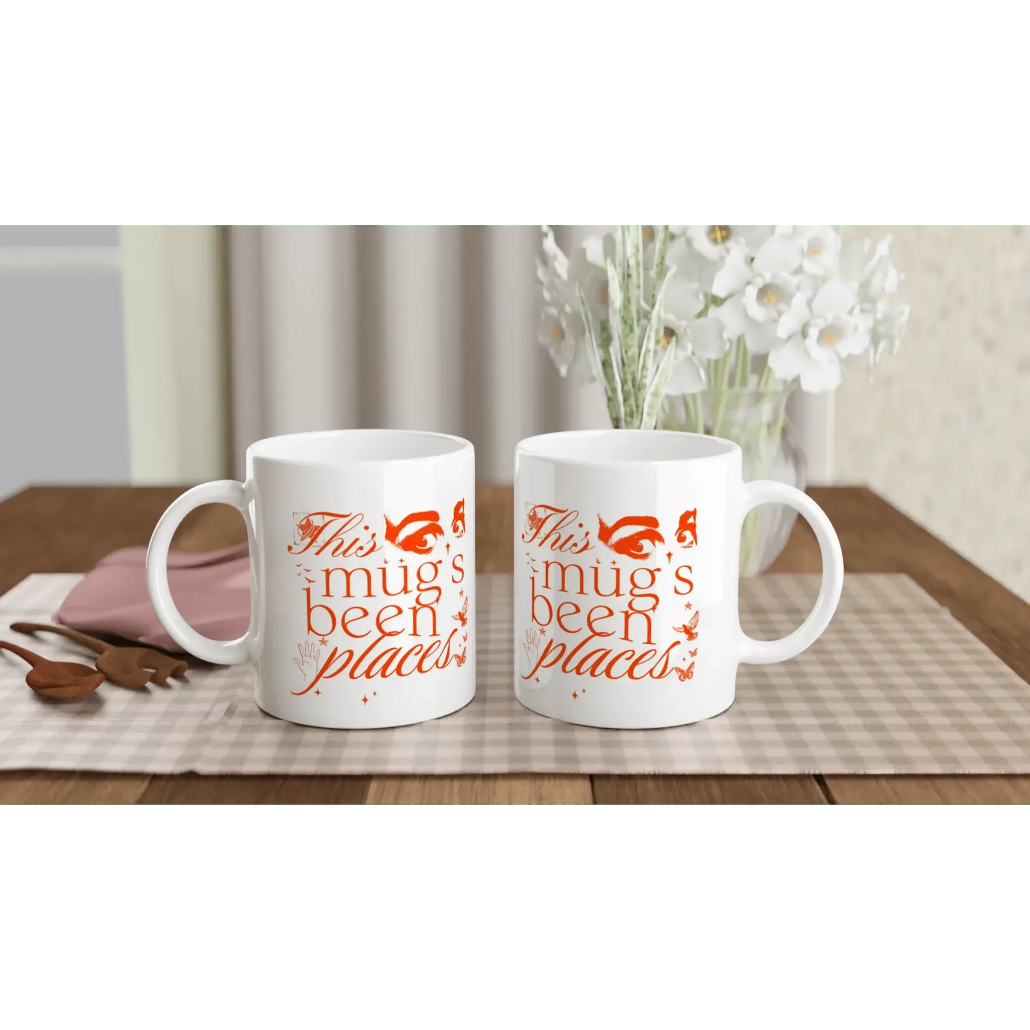 White 11oz Ceramic Mug - Mood In A Mug
