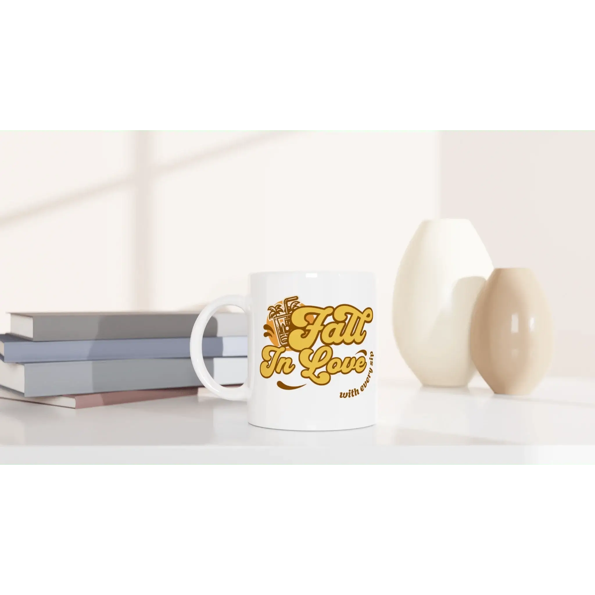 White 11oz Ceramic Mug - Mood In A Mug
