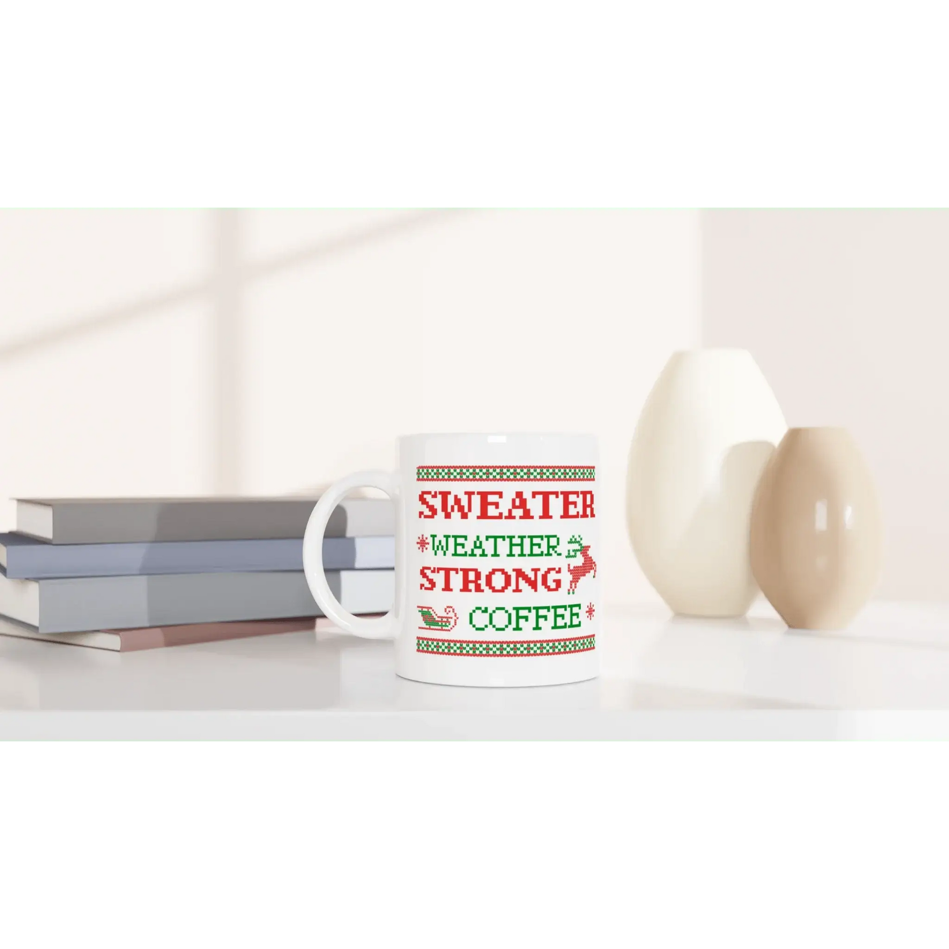 White 11oz Ceramic Mug - Mood In A Mug
