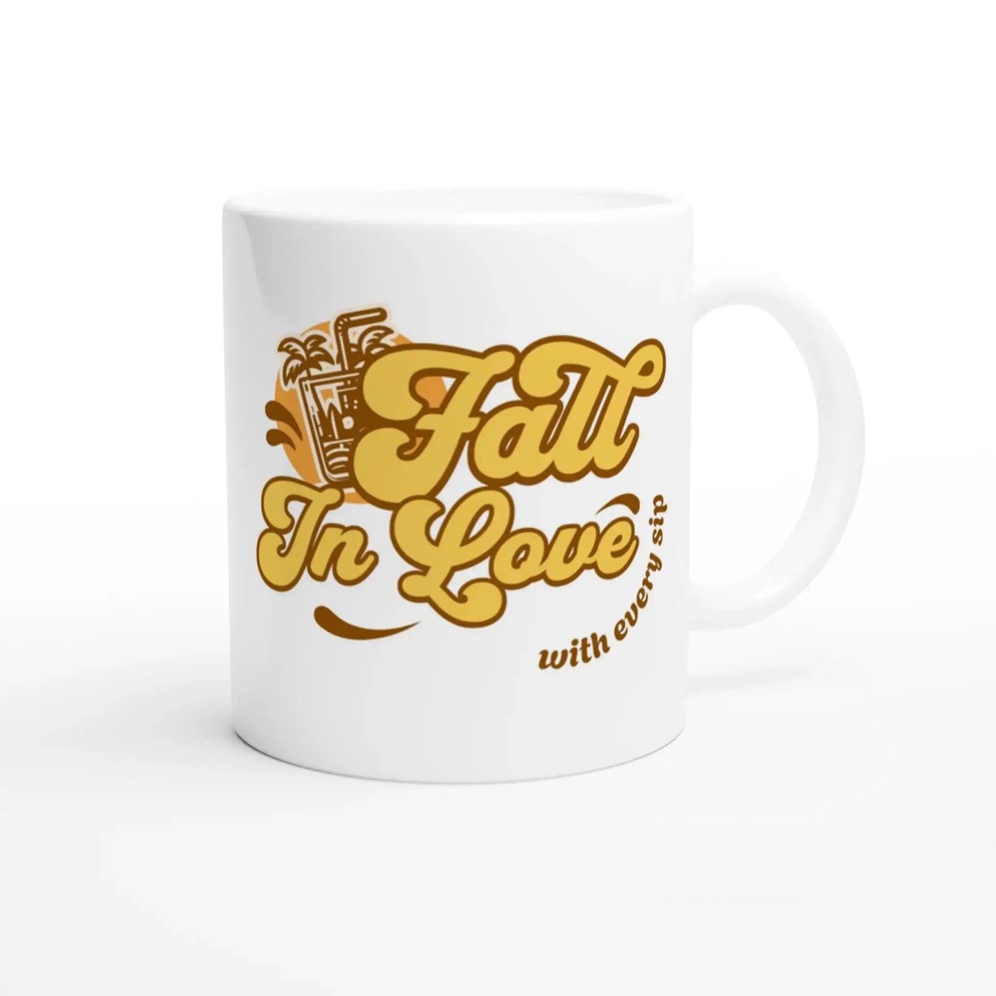 White 11oz Ceramic Mug - Mood In A Mug