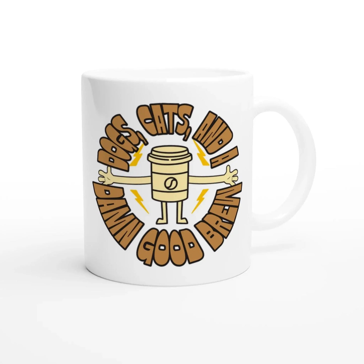White 11oz Ceramic Mug - Mood In A Mug