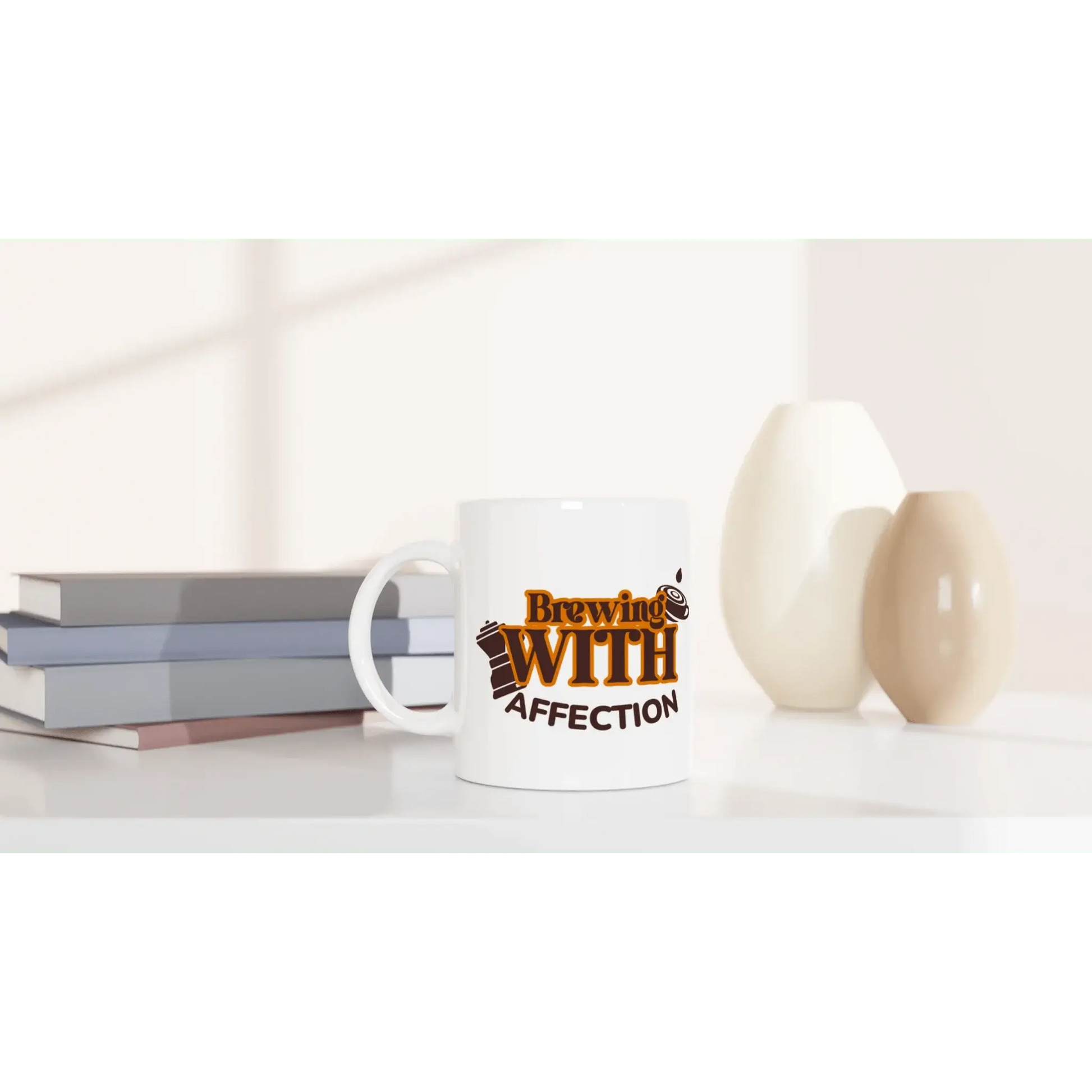 White 11oz Ceramic Mug - Mood In A Mug