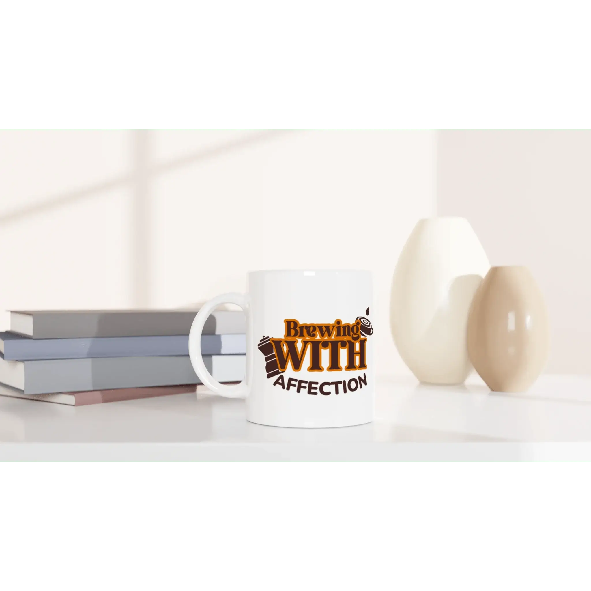 White 11oz Ceramic Mug - Mood In A Mug