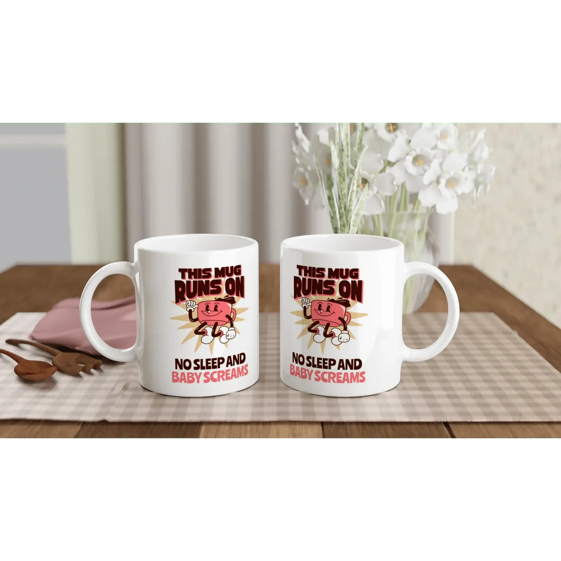 White 11oz Ceramic Mug - Mood In A Mug