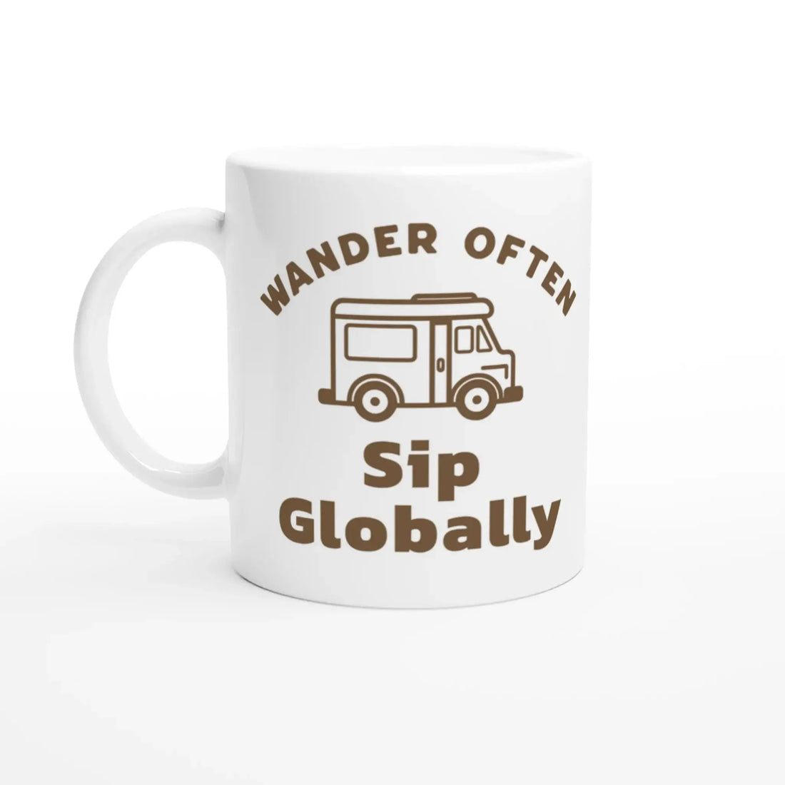 Wander often. Sip globally Mug - Mood In A Mug