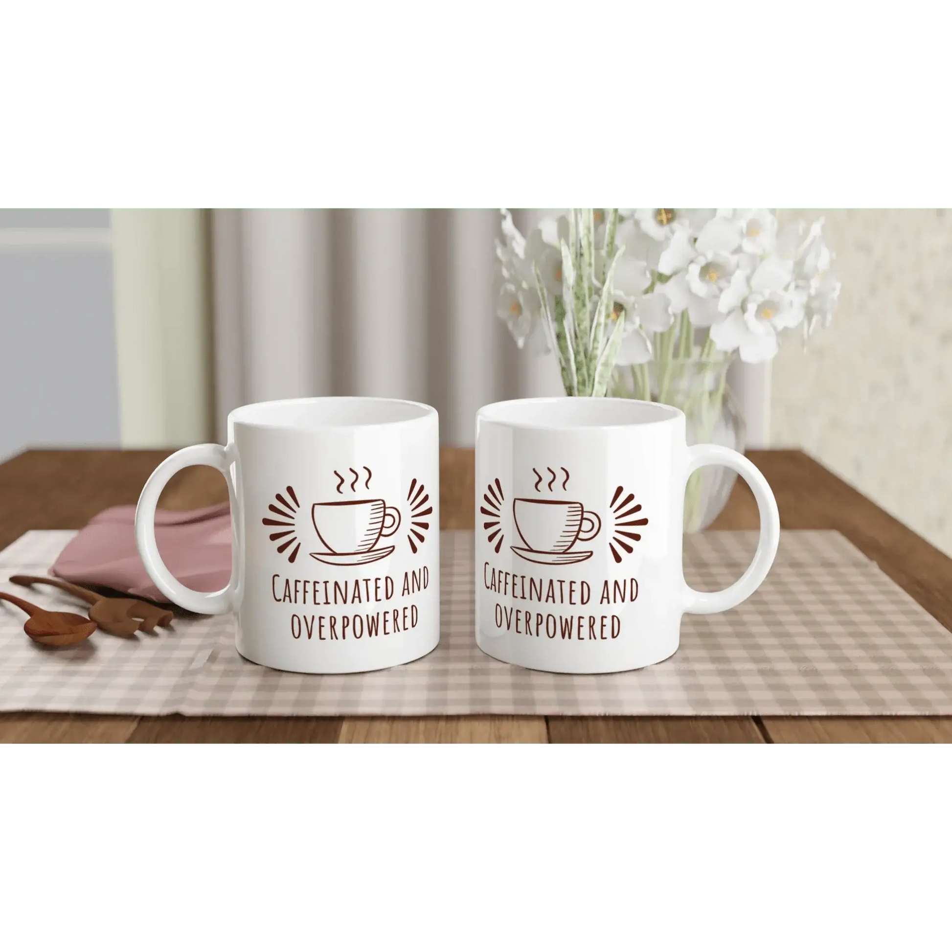 White 11oz Ceramic Mug - Mood In A Mug