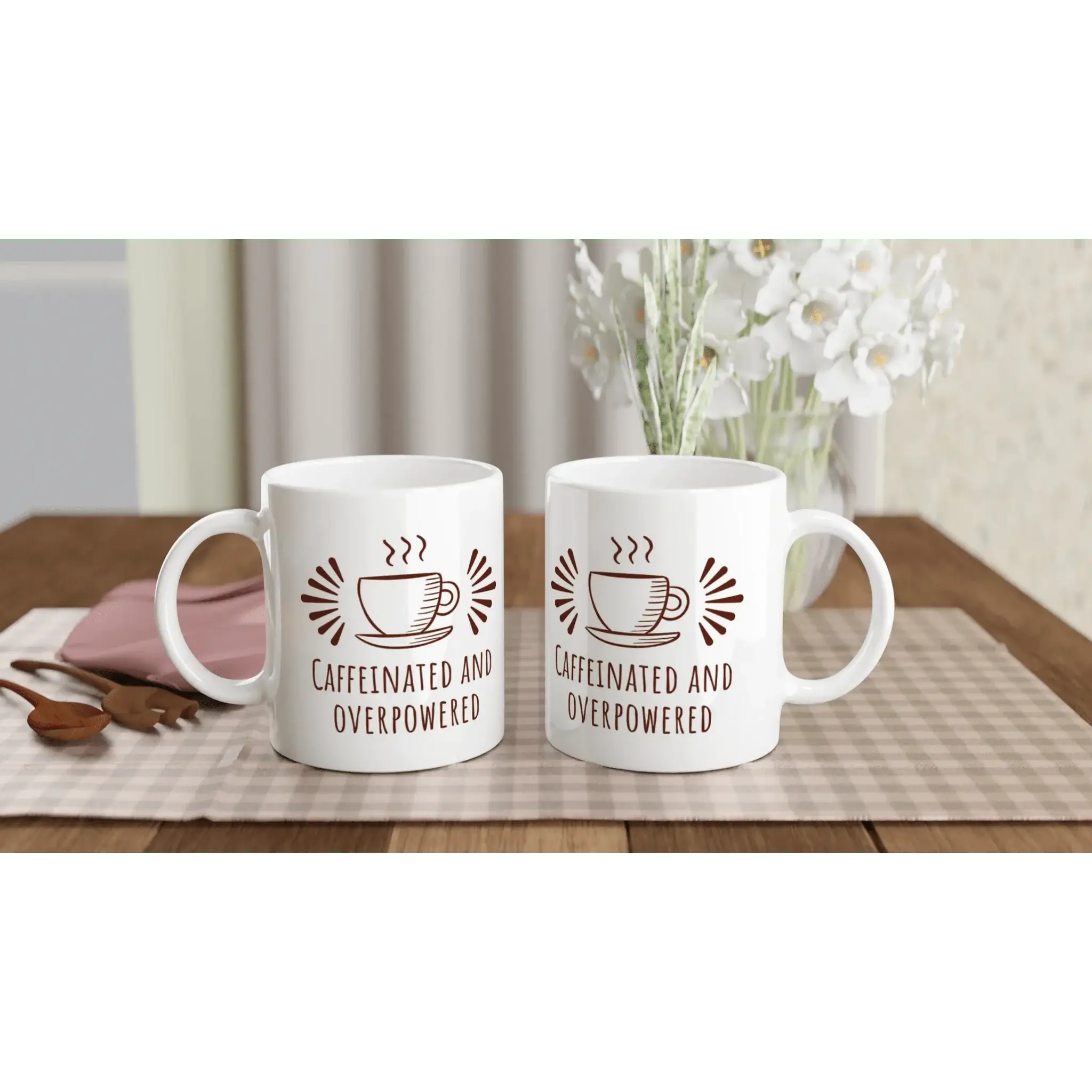 White 11oz Ceramic Mug - Mood In A Mug
