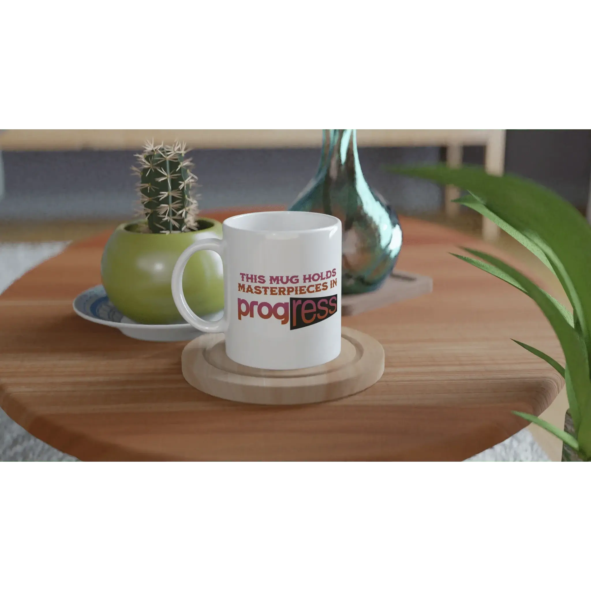 White 11oz Ceramic Mug - Mood In A Mug