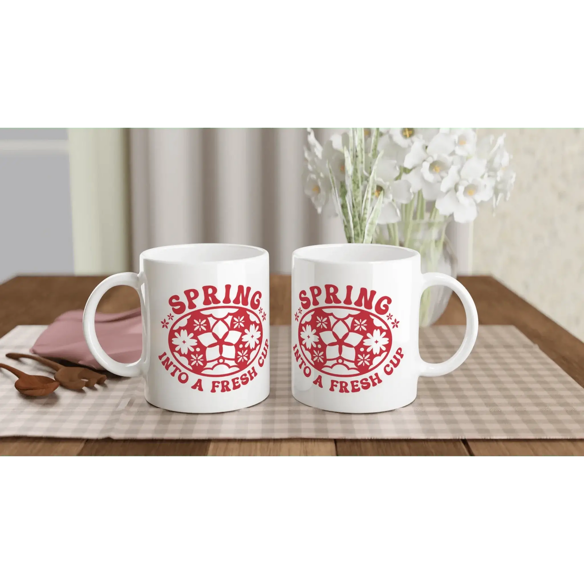 White 11oz Ceramic Mug - Mood In A Mug