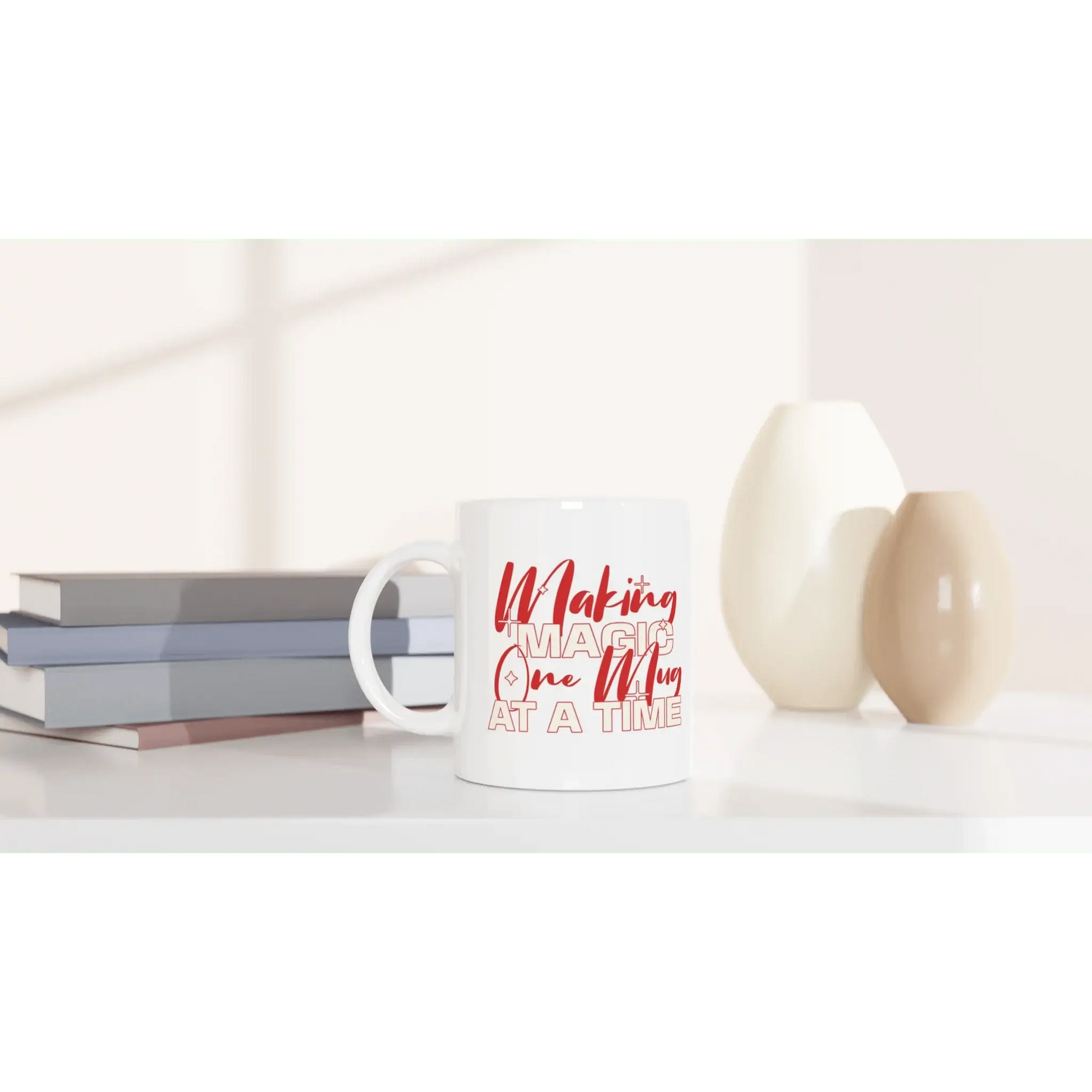 White 11oz Ceramic Mug - Mood In A Mug