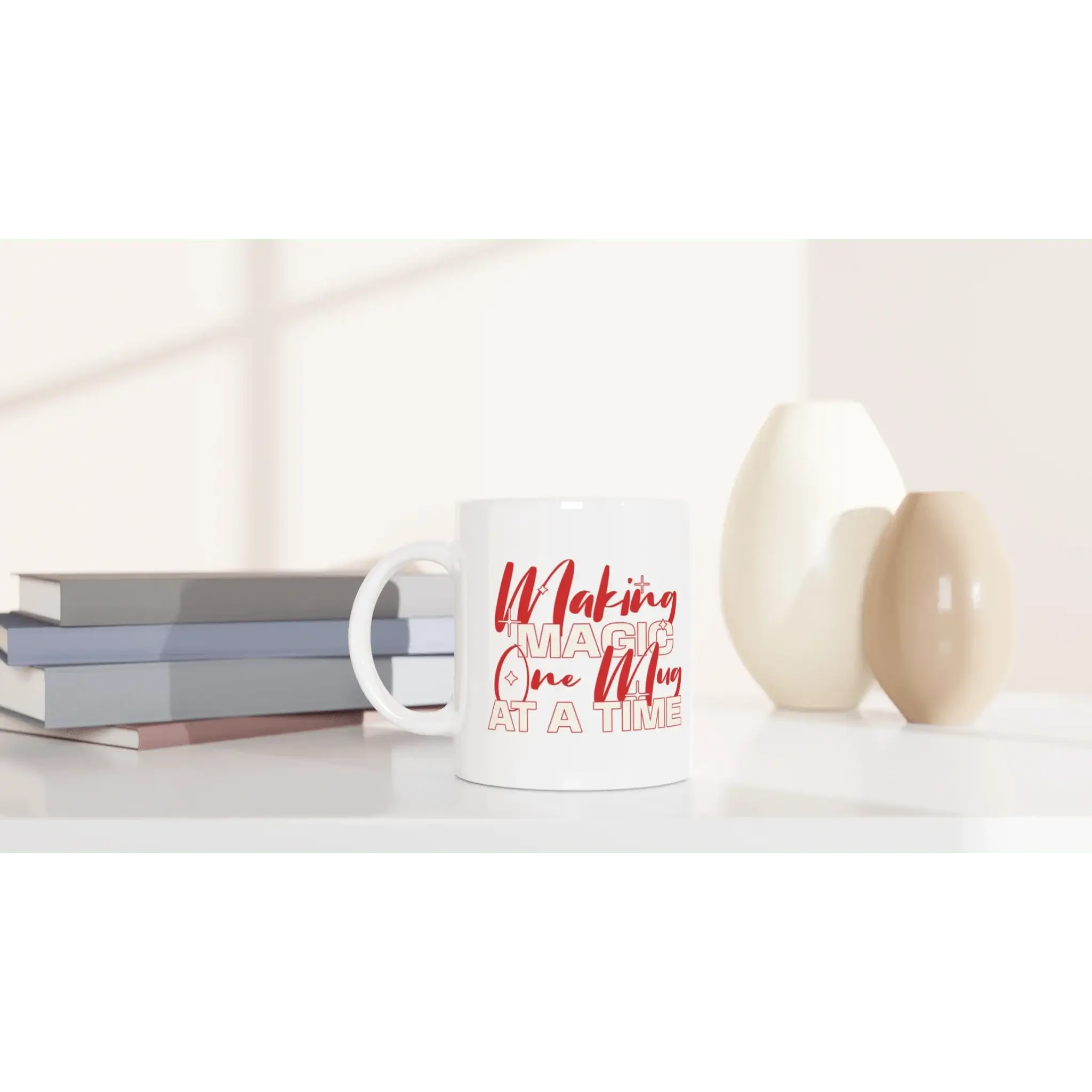 White 11oz Ceramic Mug - Mood In A Mug