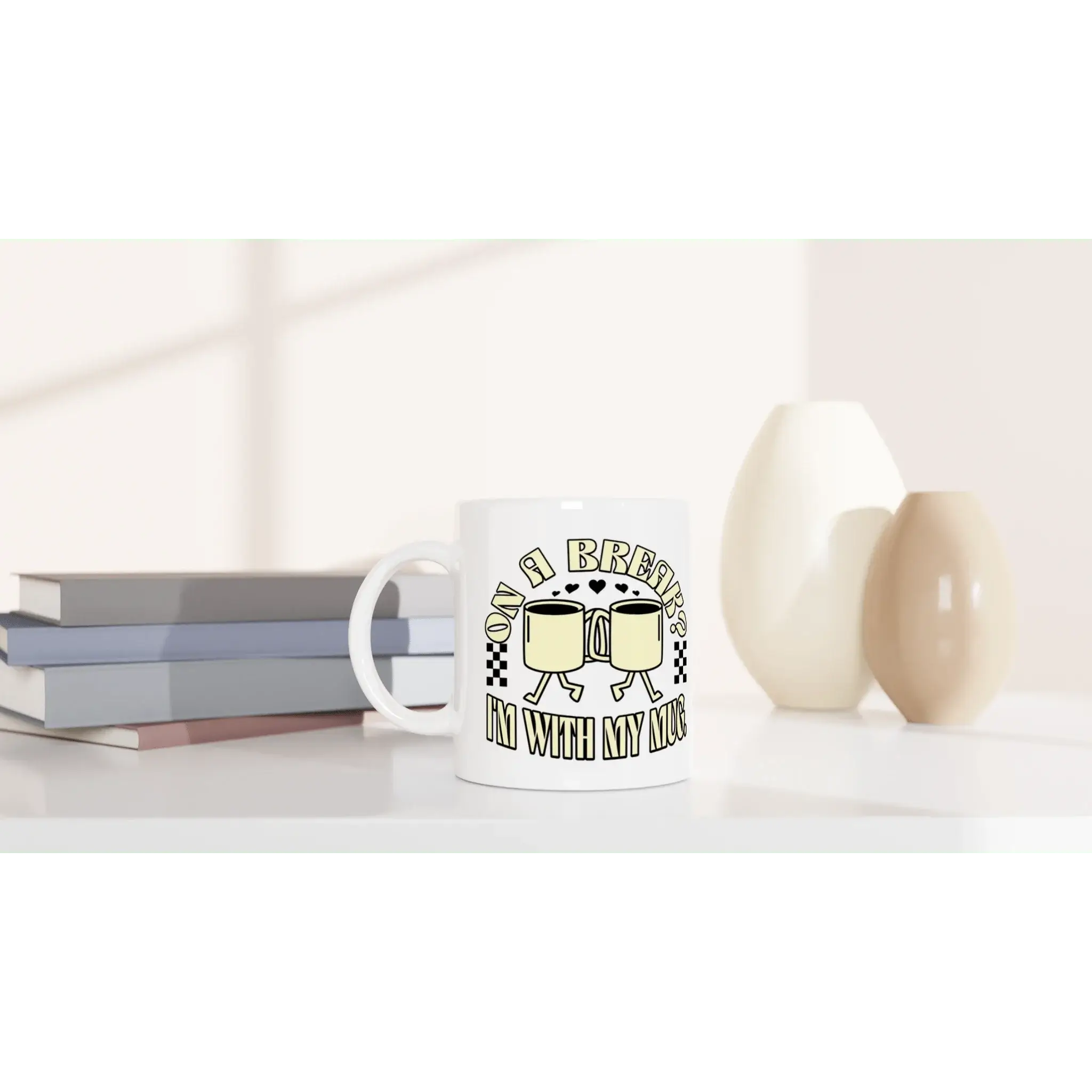 White 11oz Ceramic Mug - Mood In A Mug
