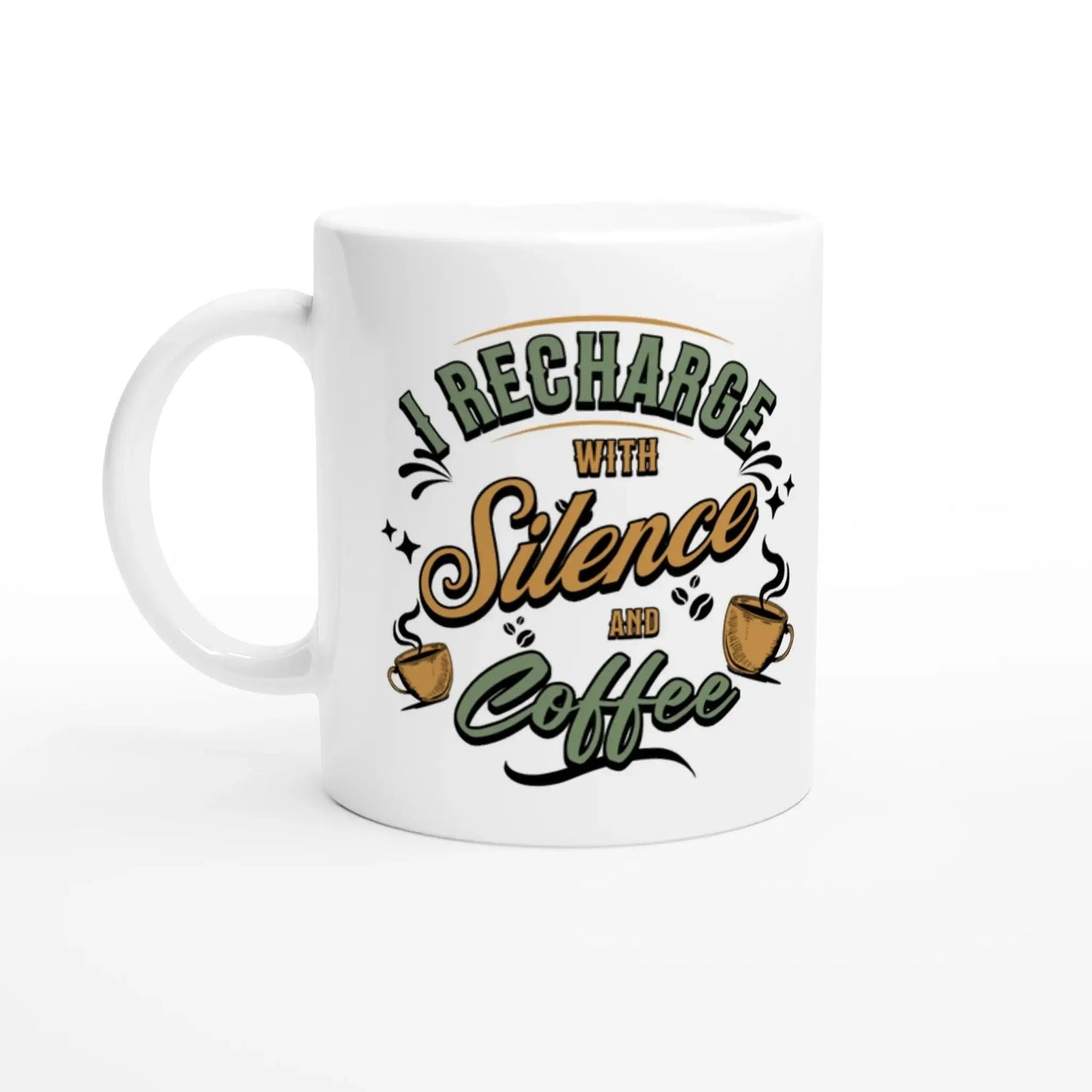 White 11oz Ceramic Mug - Mood In A Mug