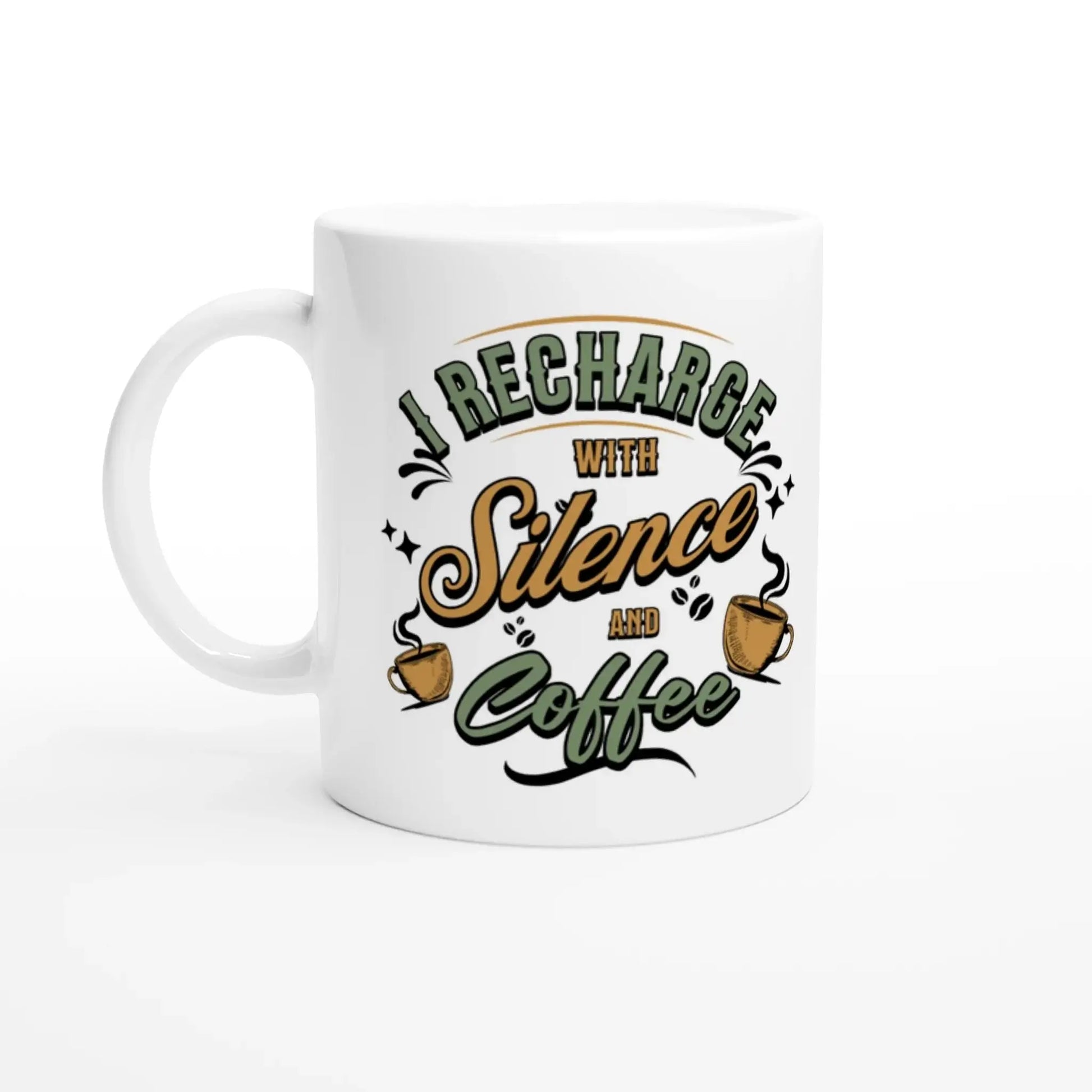 White 11oz Ceramic Mug - Mood In A Mug