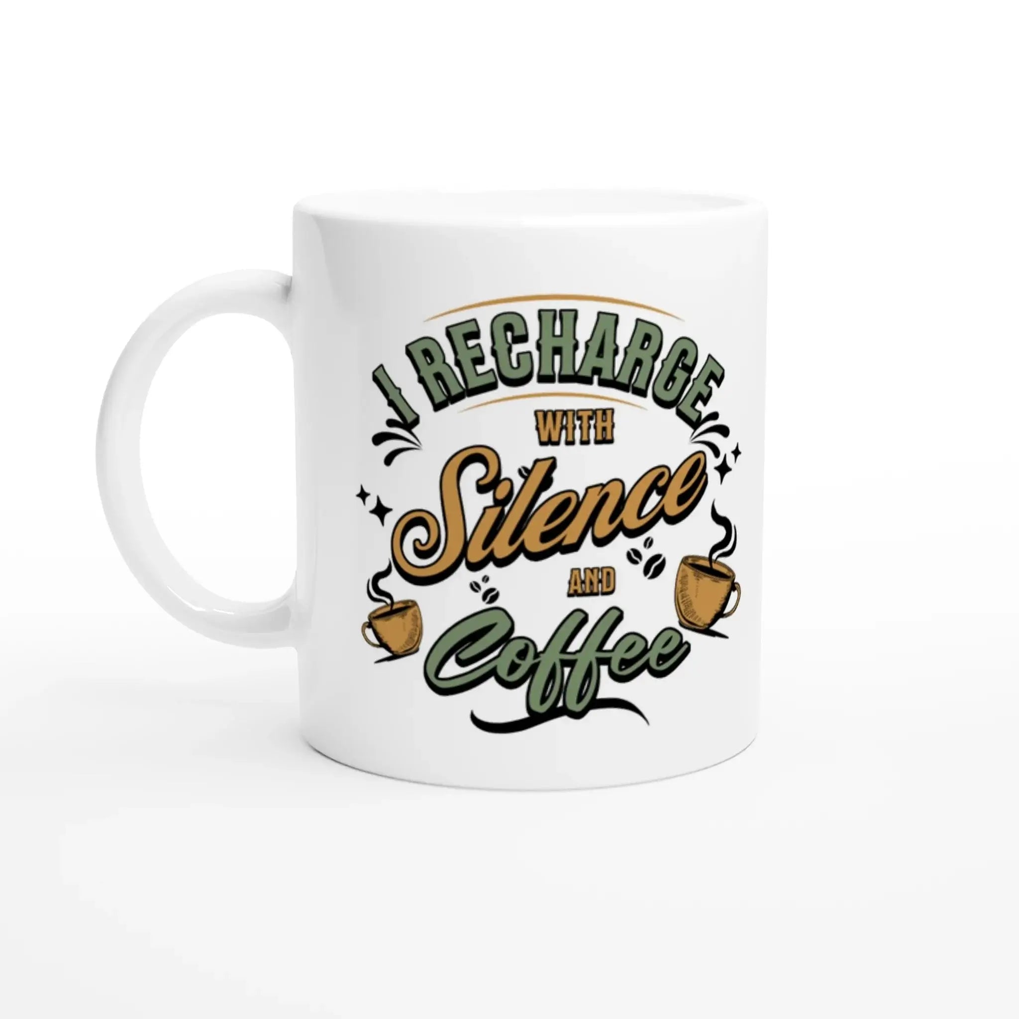 White 11oz Ceramic Mug - Mood In A Mug