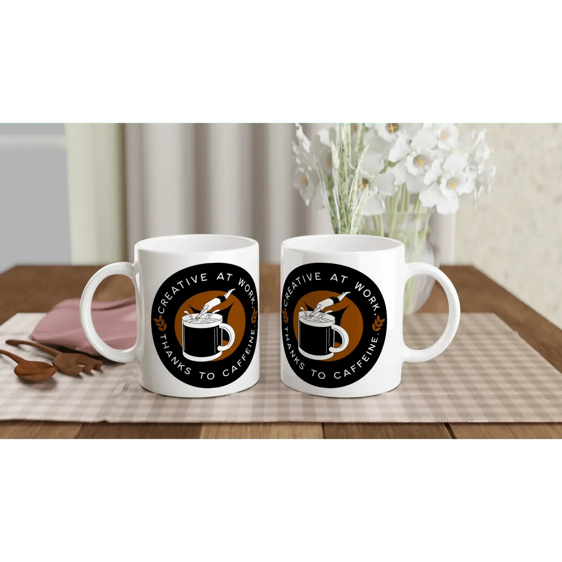 White 11oz Ceramic Mug - Mood In A Mug
