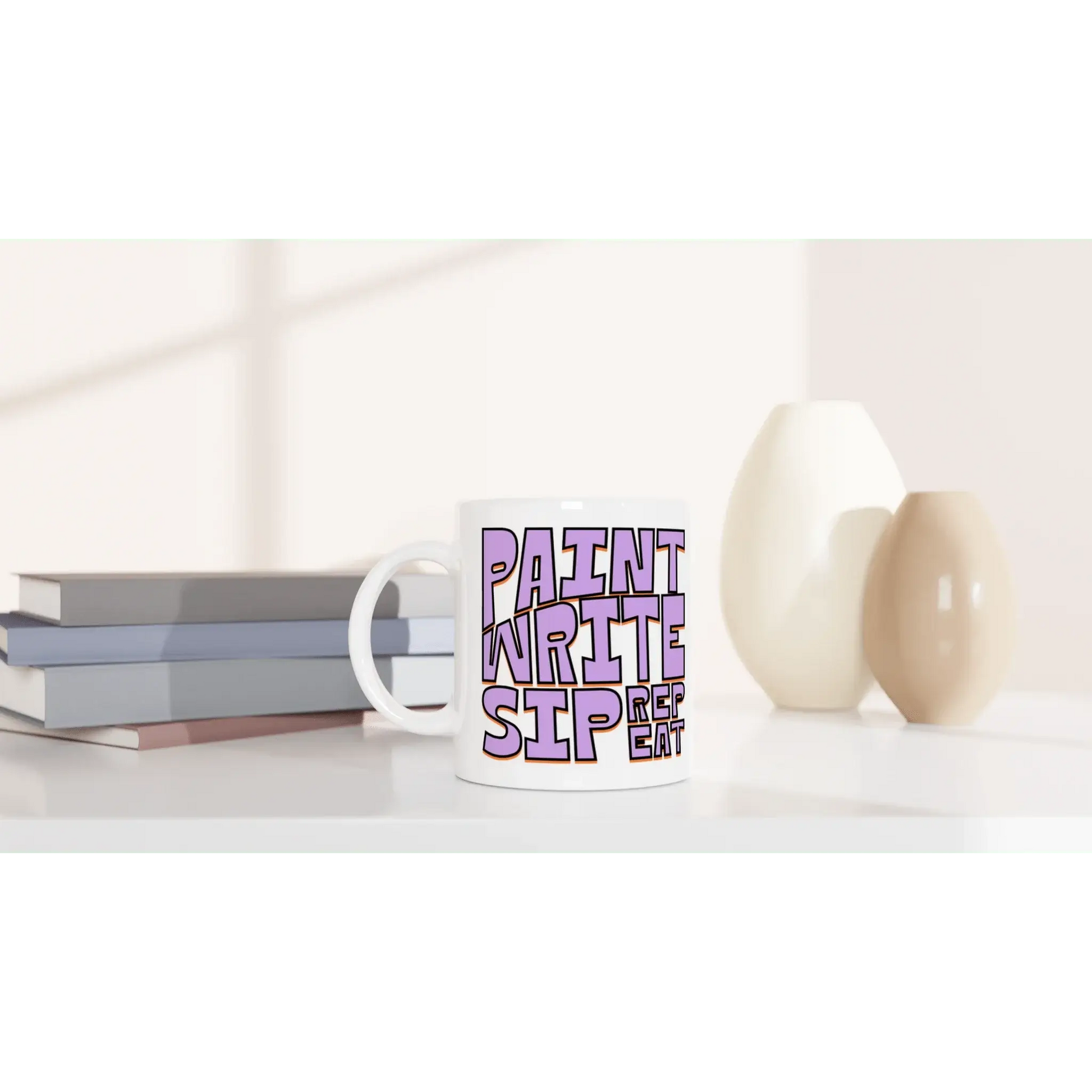 White 11oz Ceramic Mug - Mood In A Mug