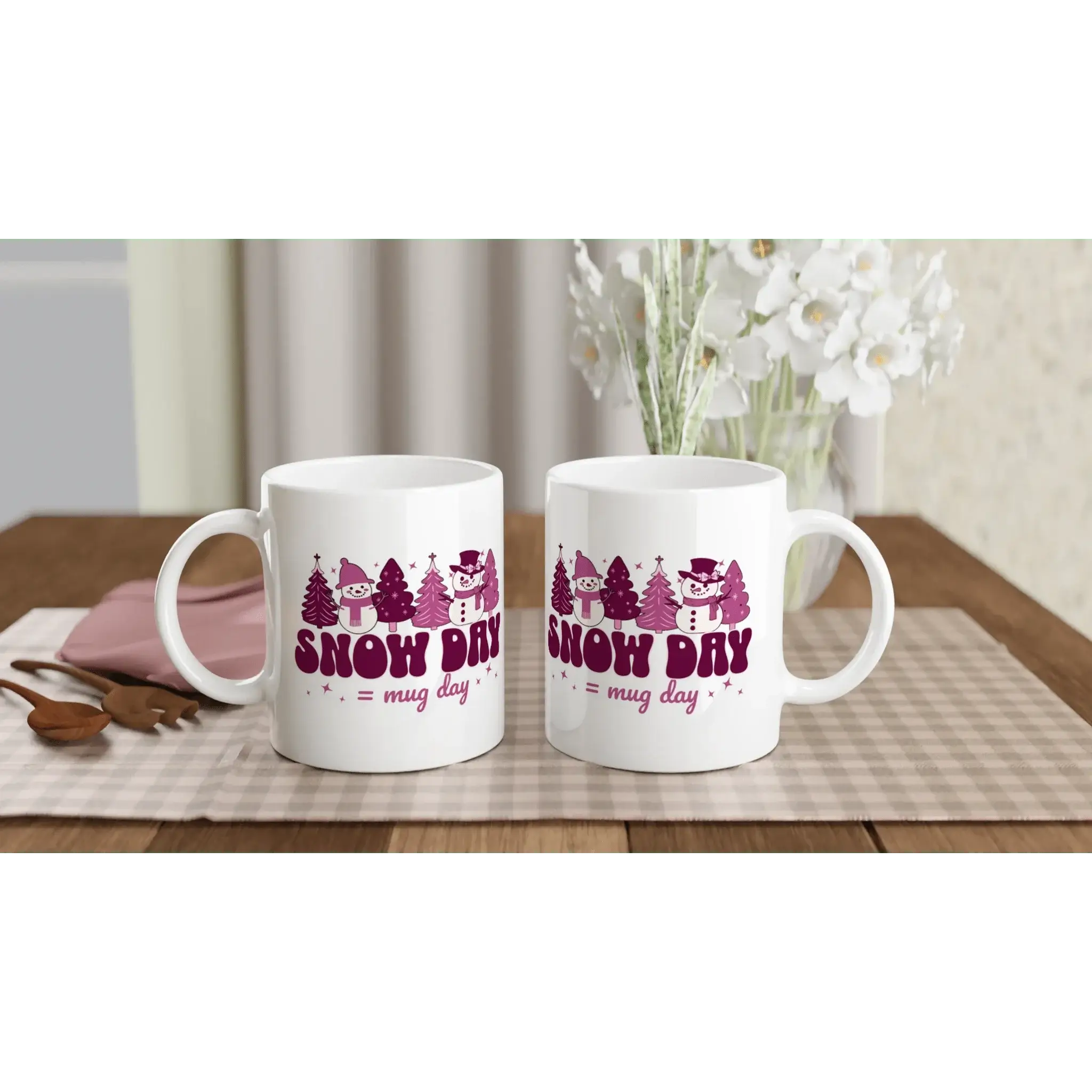 White 11oz Ceramic Mug - Mood In A Mug