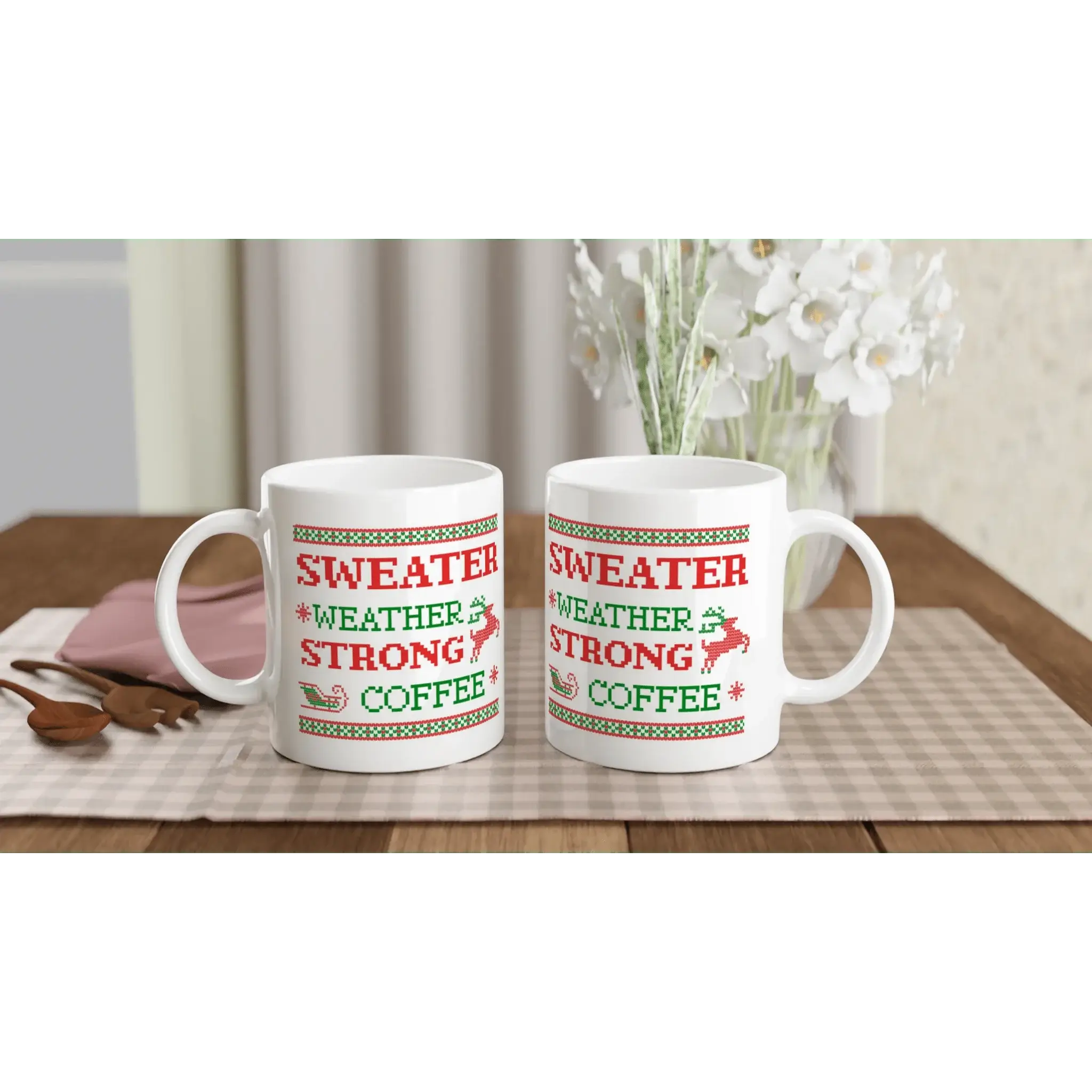 White 11oz Ceramic Mug - Mood In A Mug