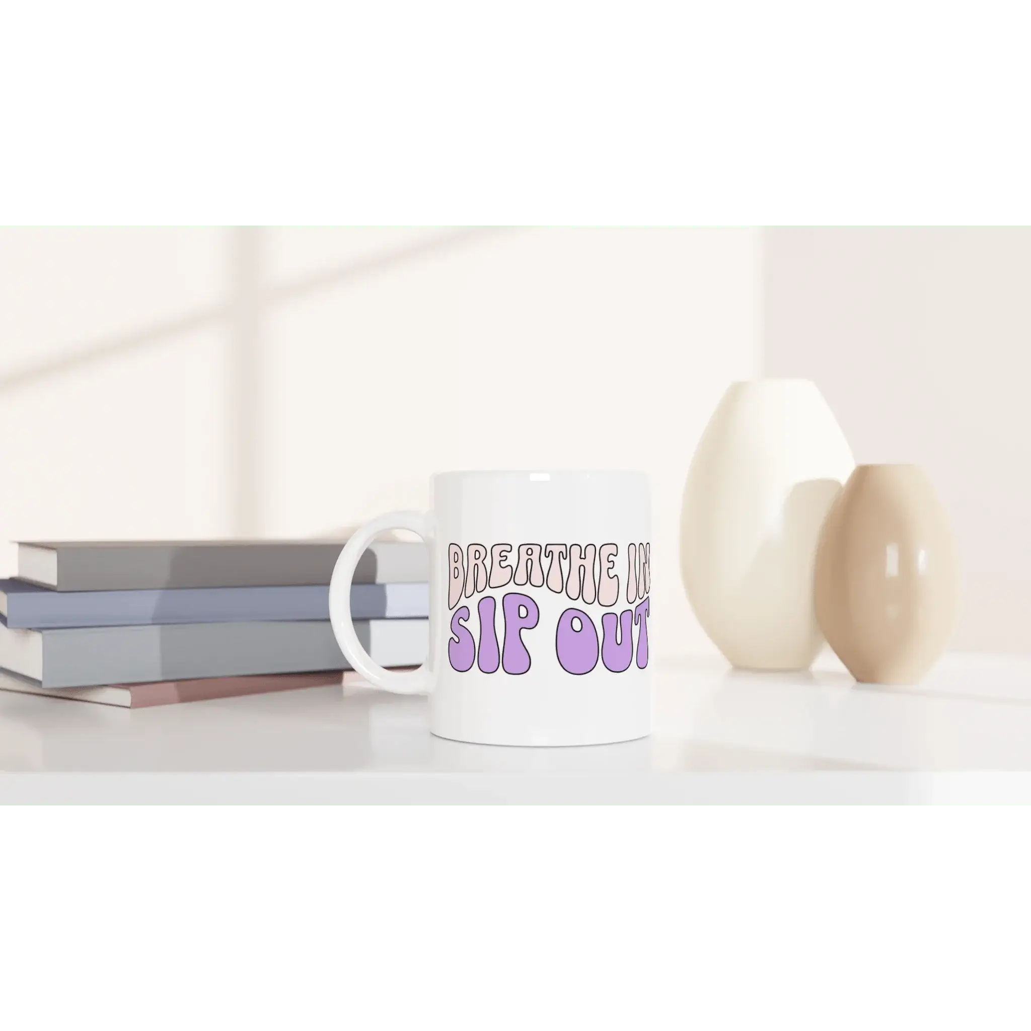 White 11oz Ceramic Mug - Mood In A Mug